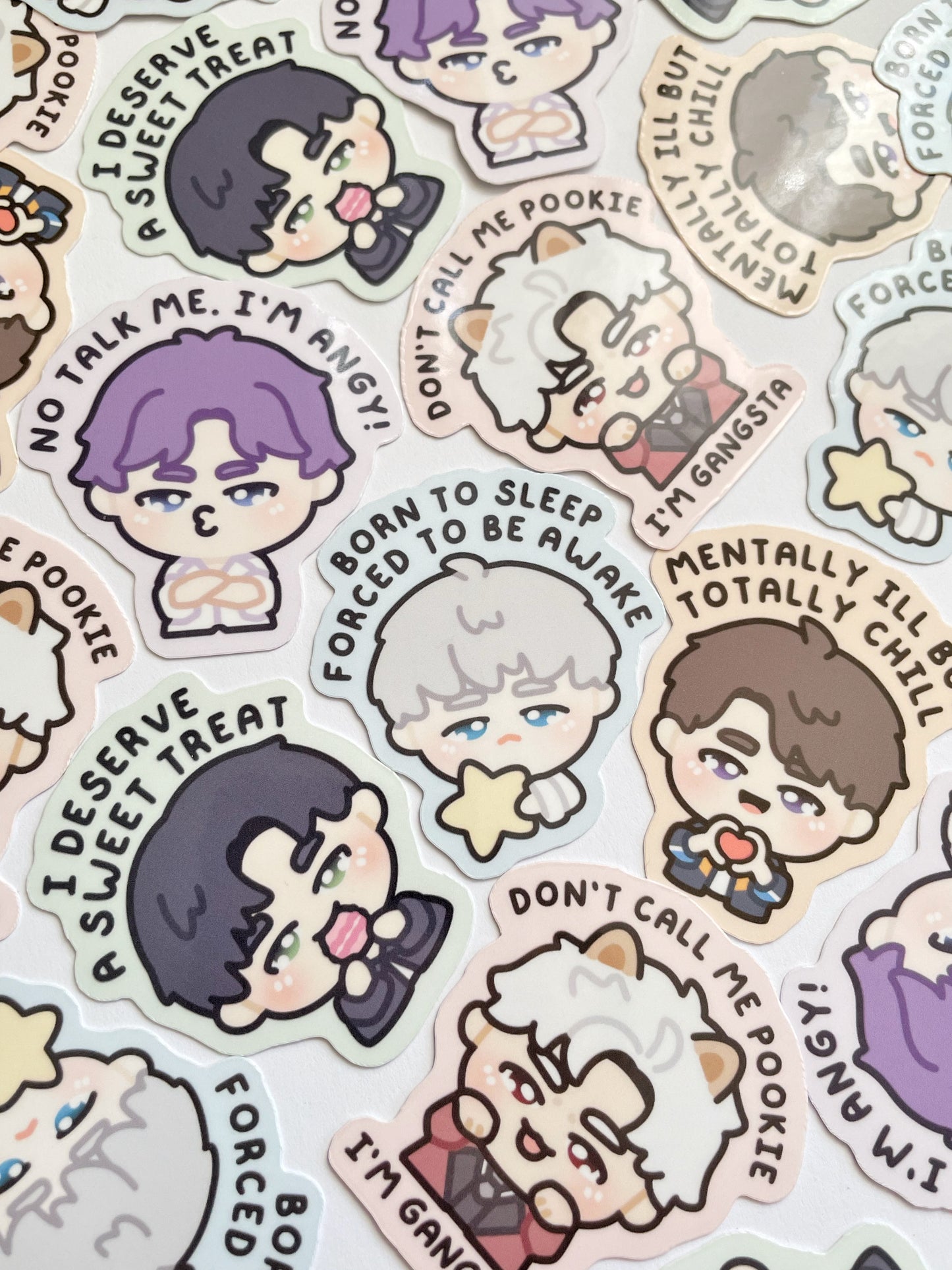 Chibi LADS Waterproof Stickers
