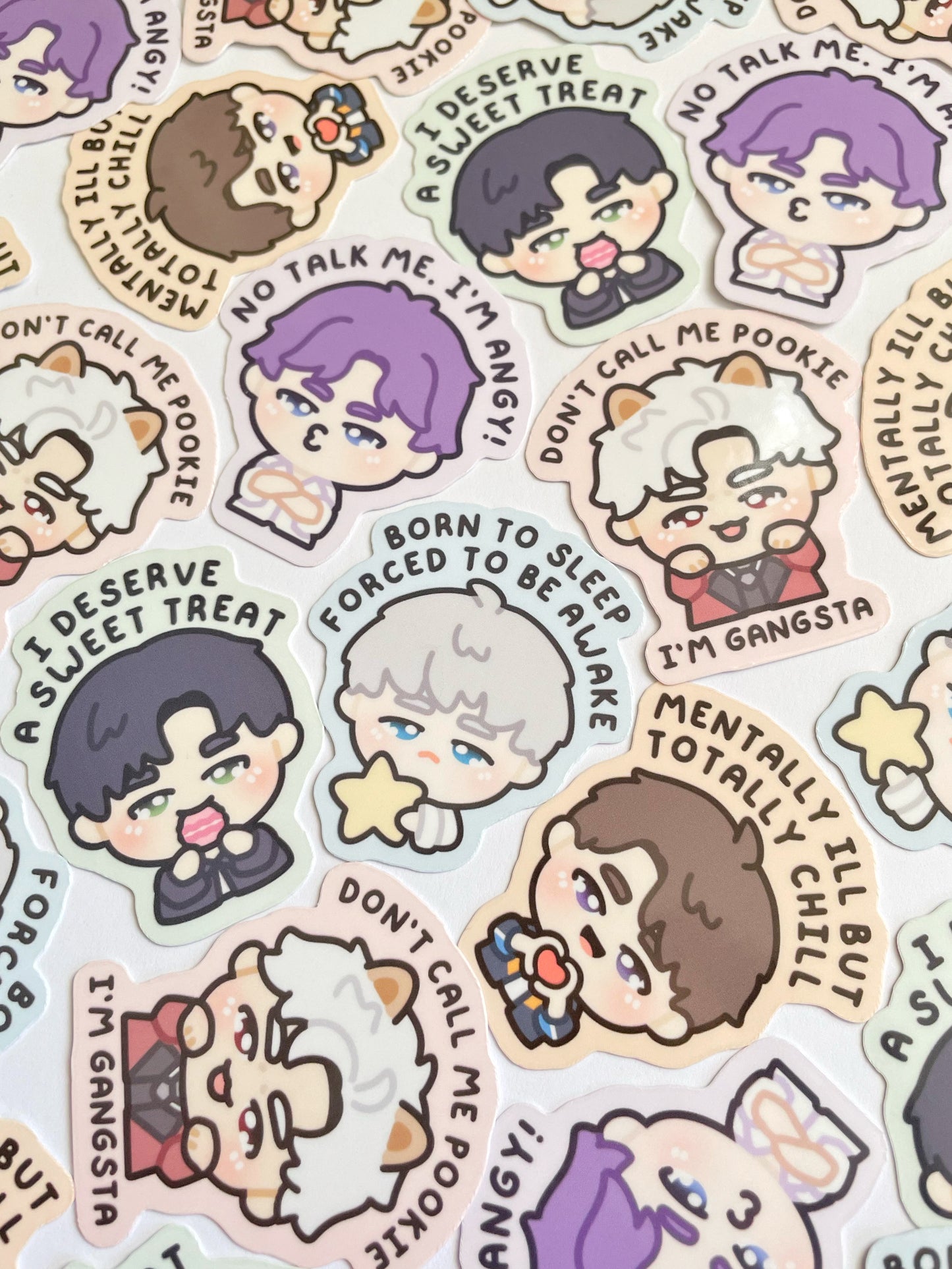 Chibi LADS Waterproof Stickers