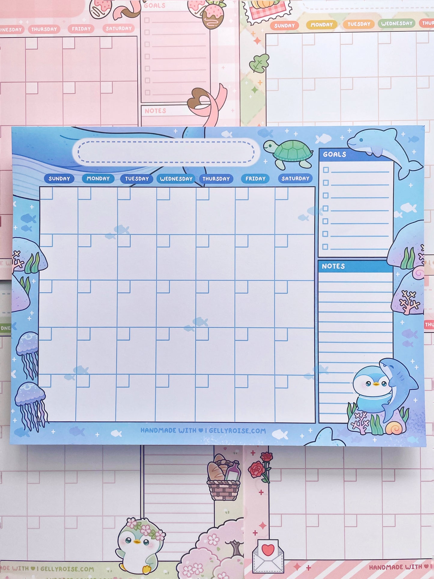 Under The Sea Penguin Desk Calendar