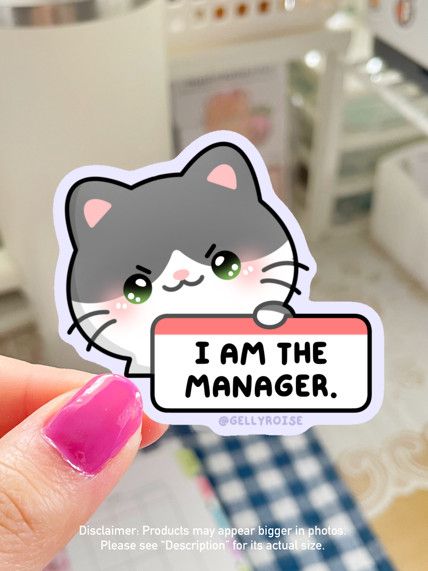 NEW Employee Cats Waterproof Stickers