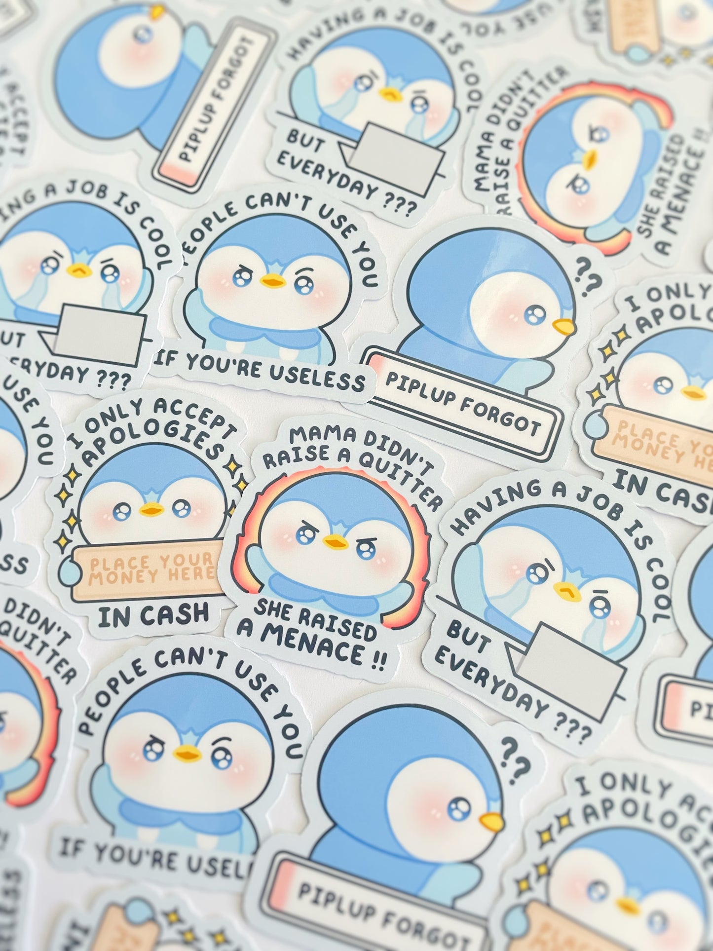 Piplup Waterproof Stickers