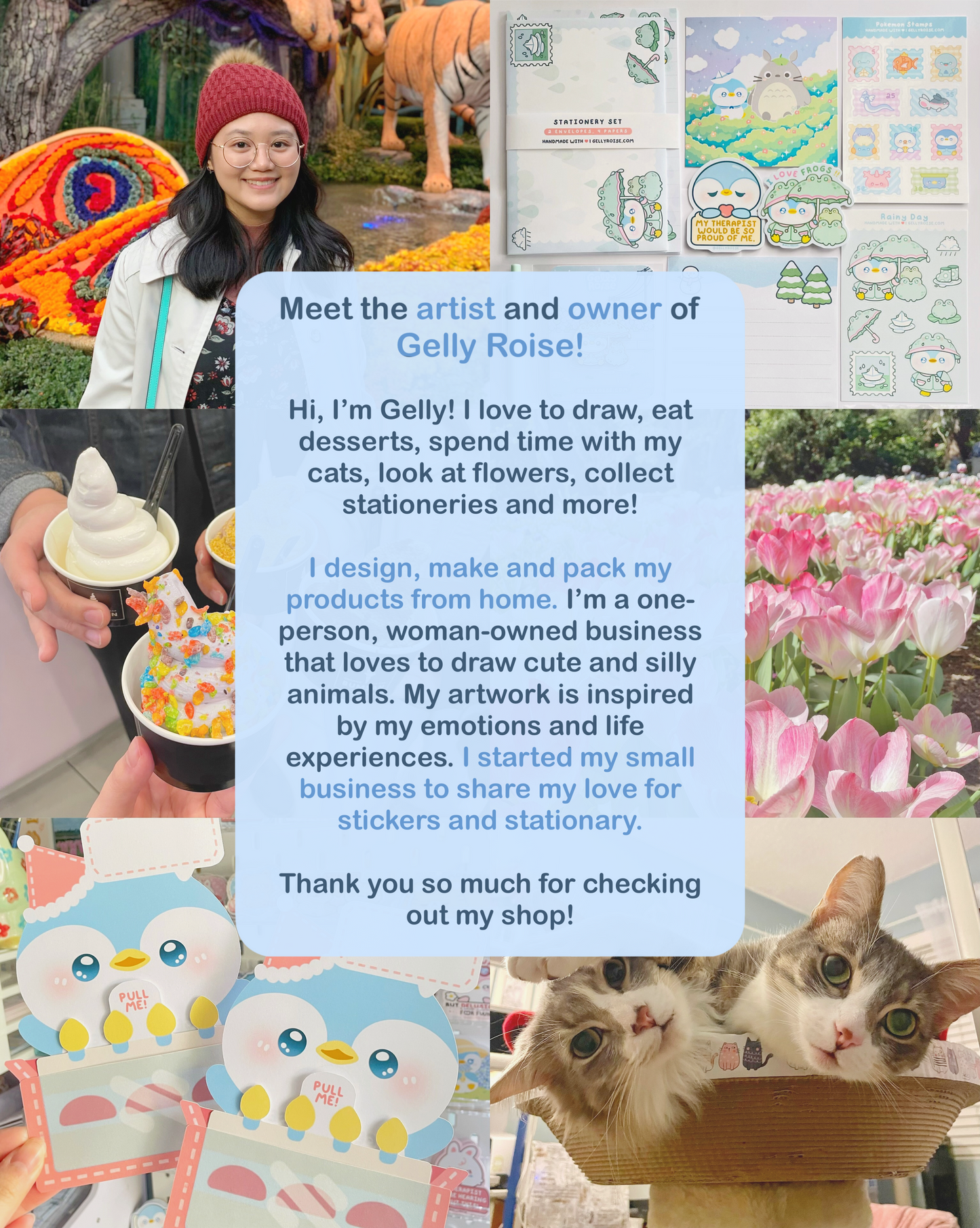 Silly Pink Blob Waterproof Sticker Pack