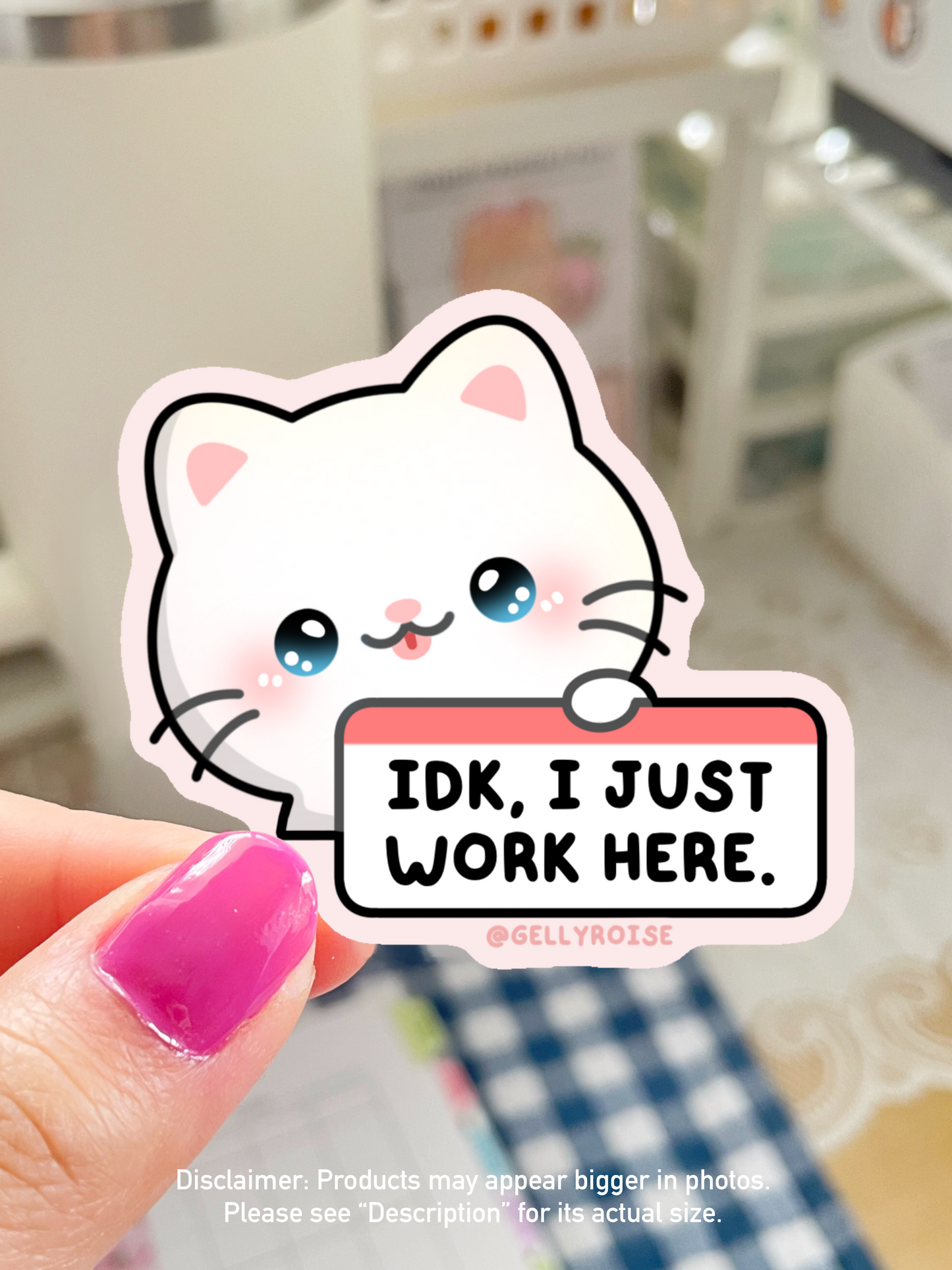 NEW Employee Cats Waterproof Stickers