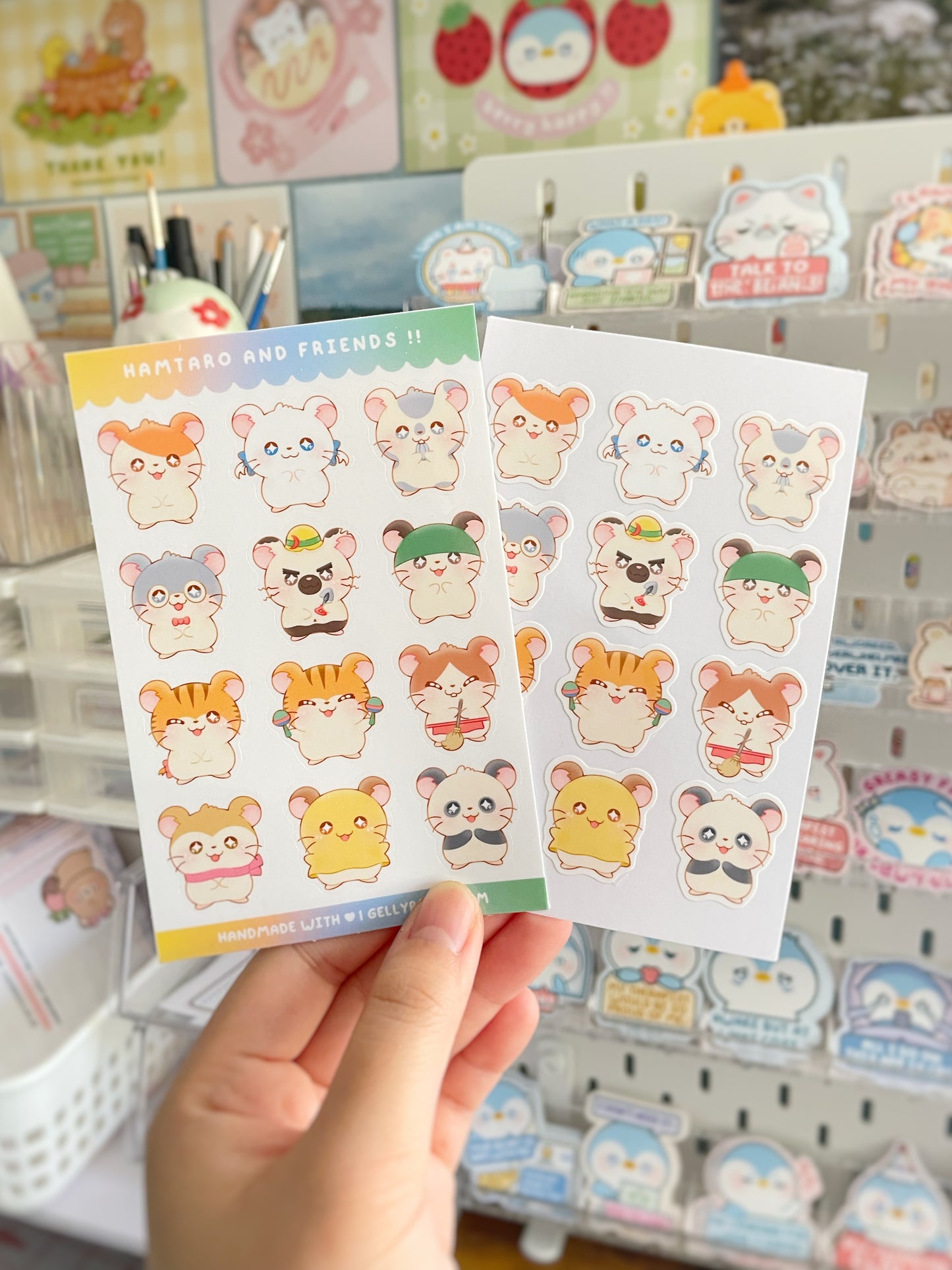 NEW Mini Hamsters Sticker Sheet