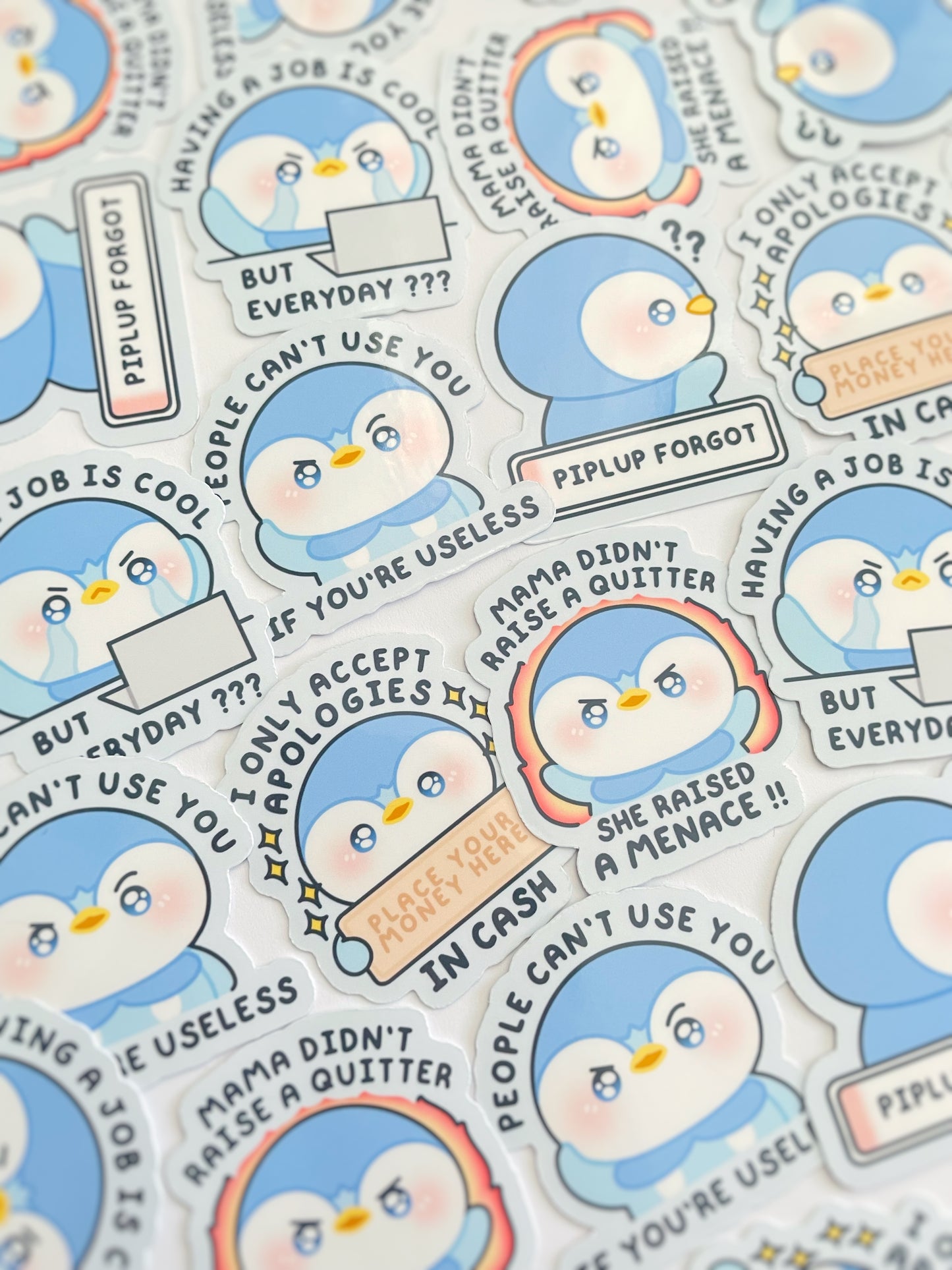 Piplup Waterproof Stickers