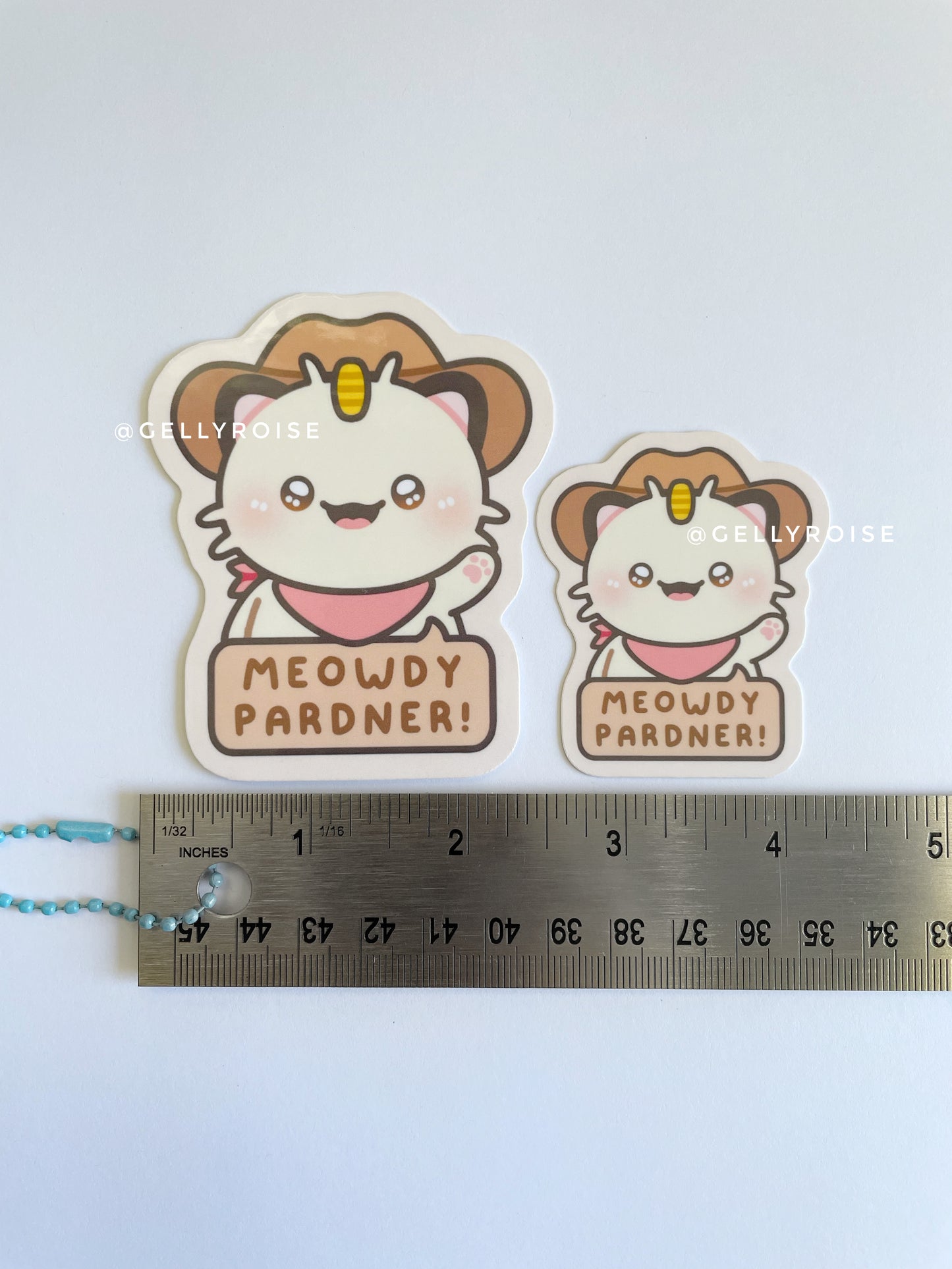 Meowth Waterproof Stickers