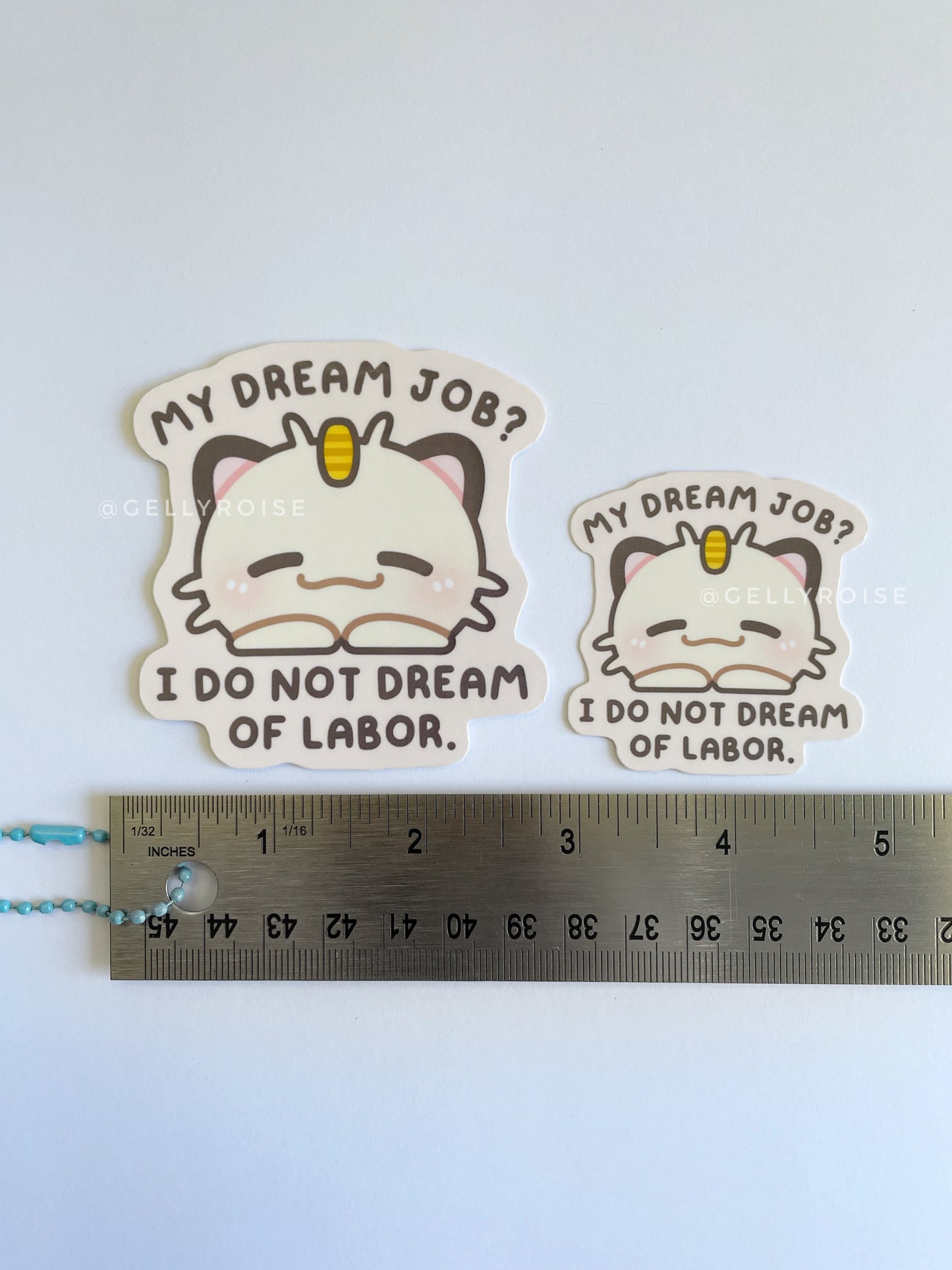 Meowth Waterproof Stickers