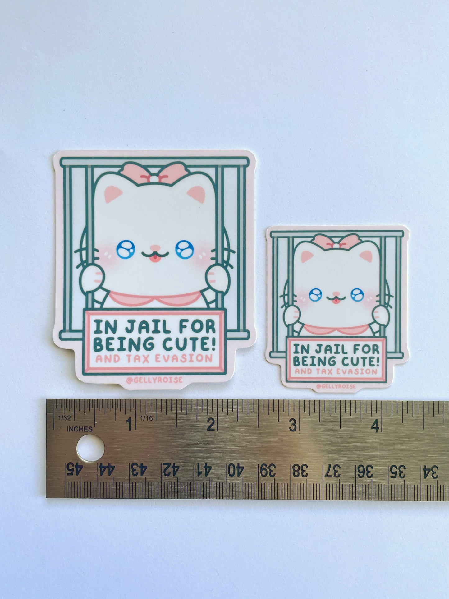 Silly Cat Waterproof Stickers