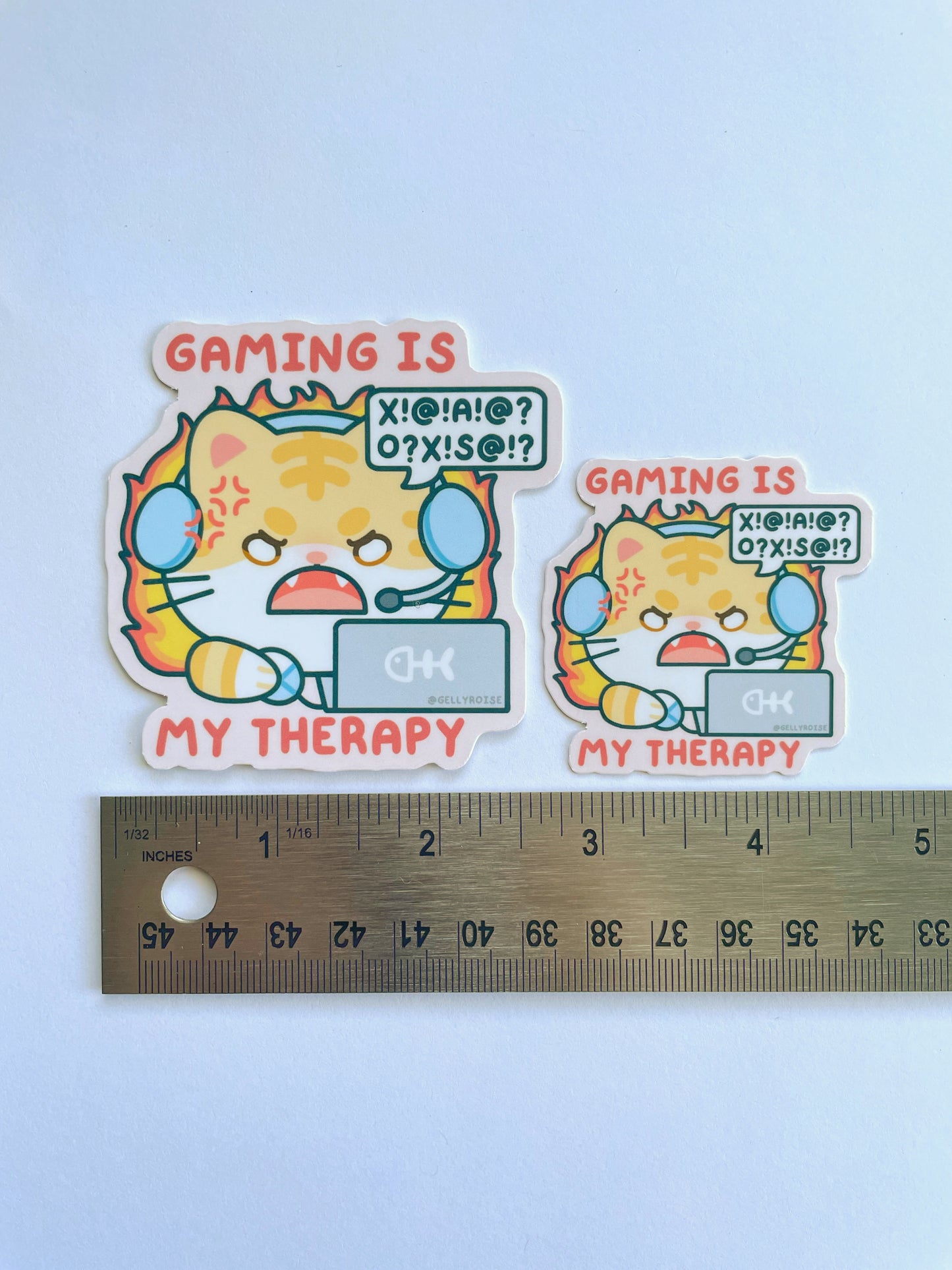 Silly Cat Waterproof Stickers