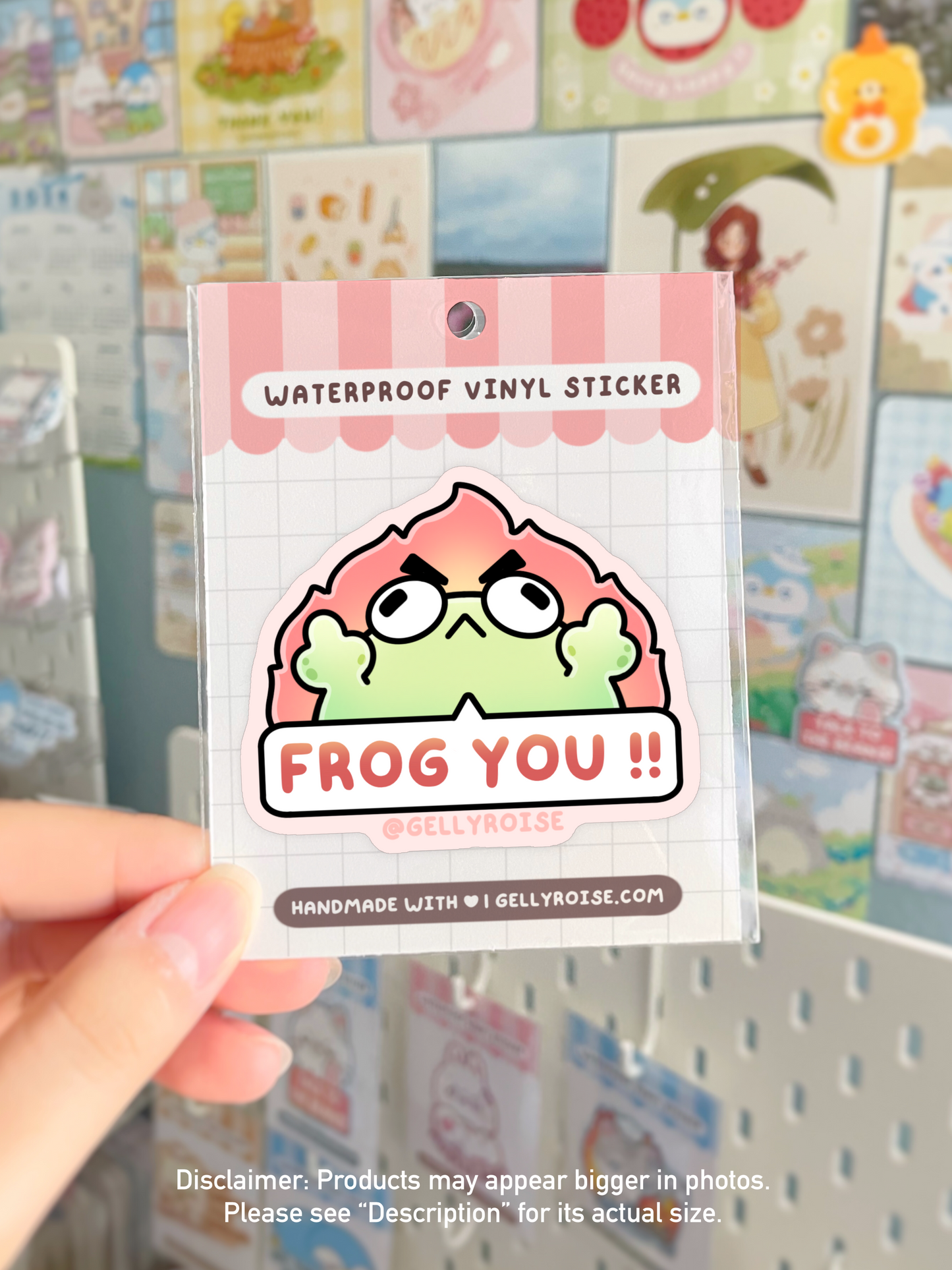 NEW Frog You !! Waterproof Sticker