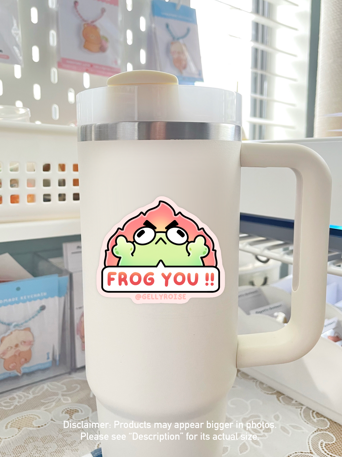 NEW Frog You !! Waterproof Sticker