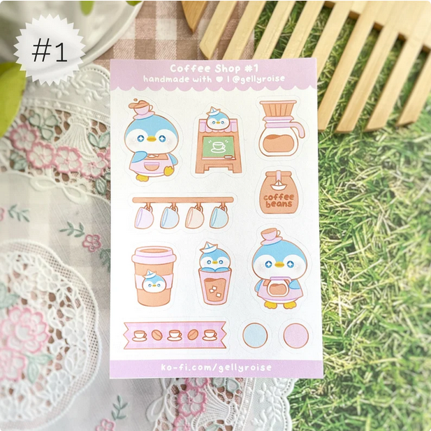 Coffee Shop Sticker Sheet