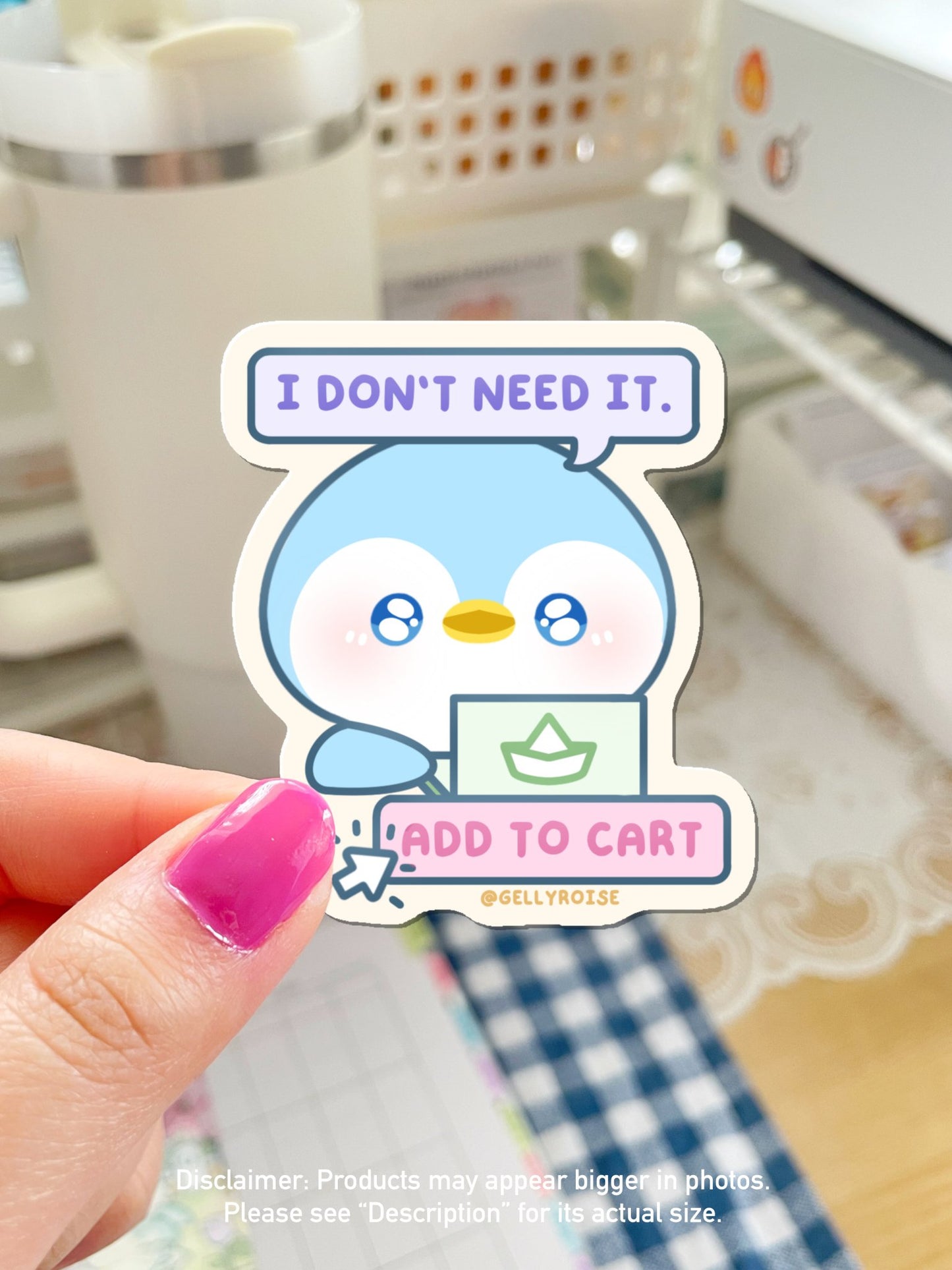 Add to Cart Penguin Waterproof Sticker - Gelly Roise