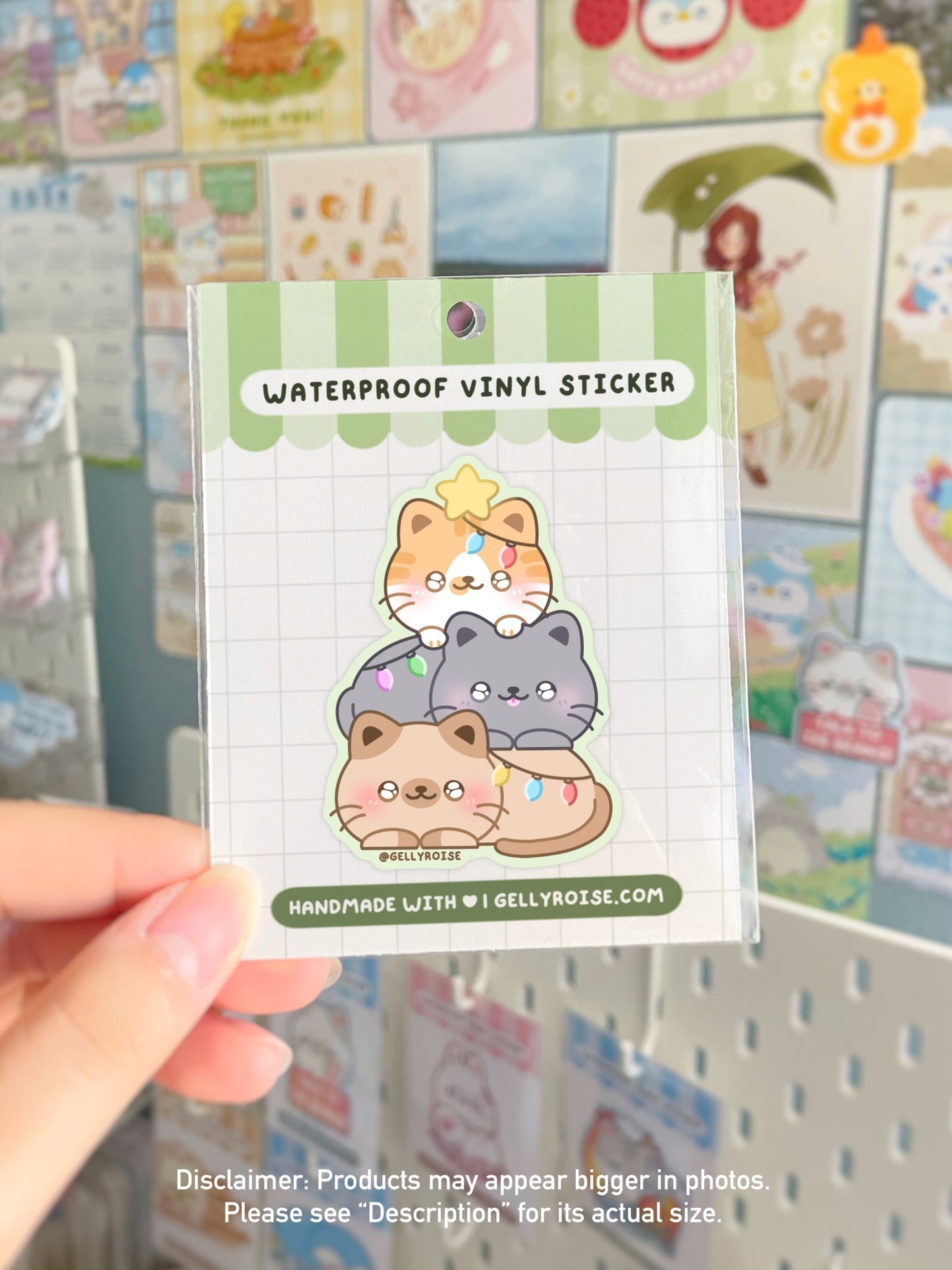 Catmas Waterproof Sticker - Gelly Roise