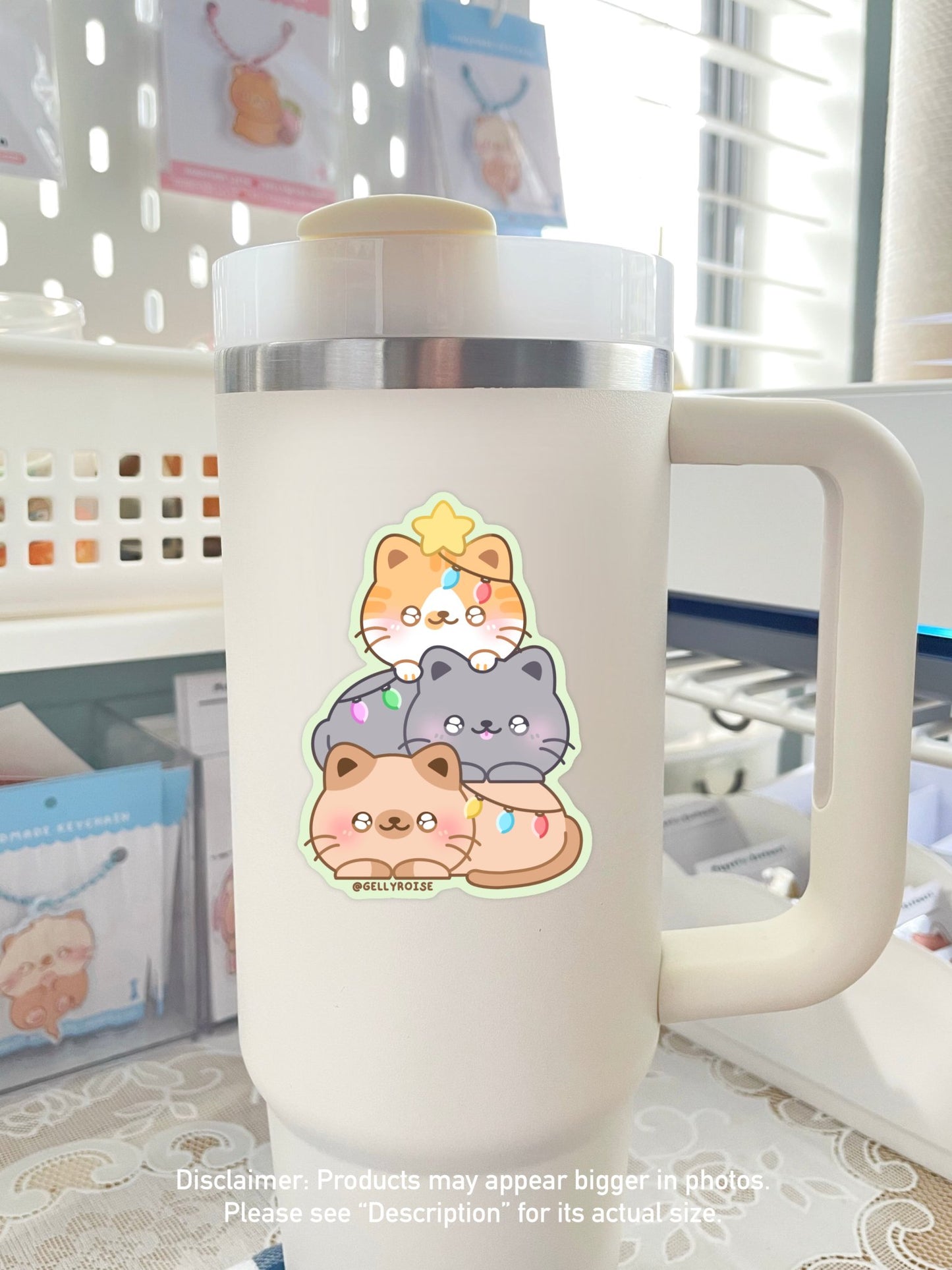 Catmas Waterproof Sticker - Gelly Roise