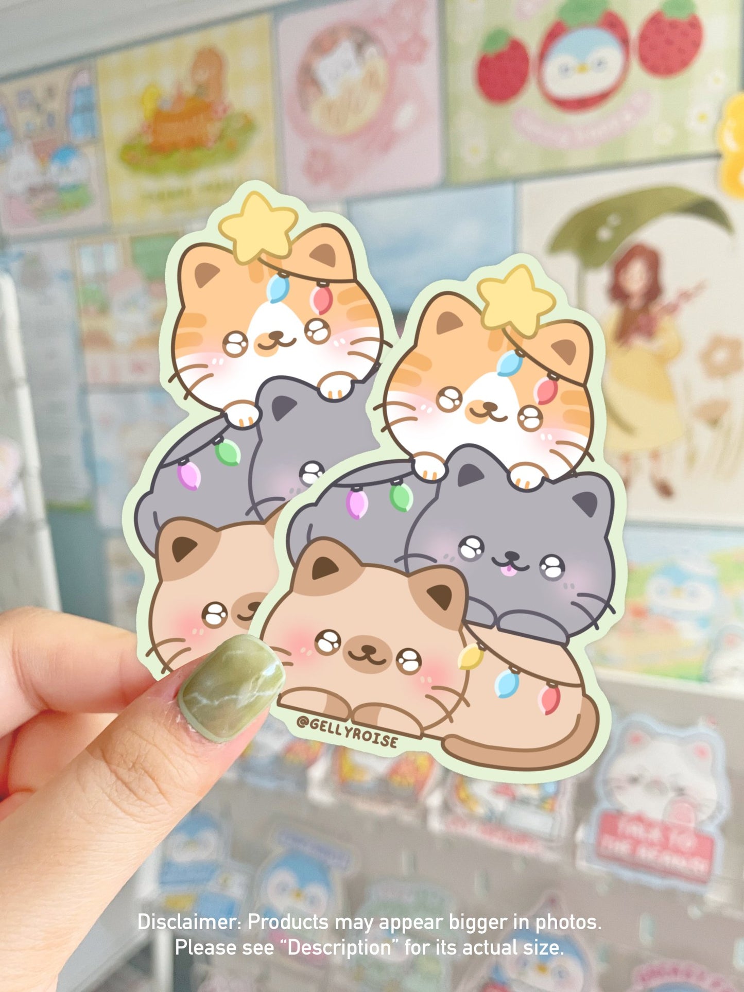 Catmas Waterproof Sticker - Gelly Roise