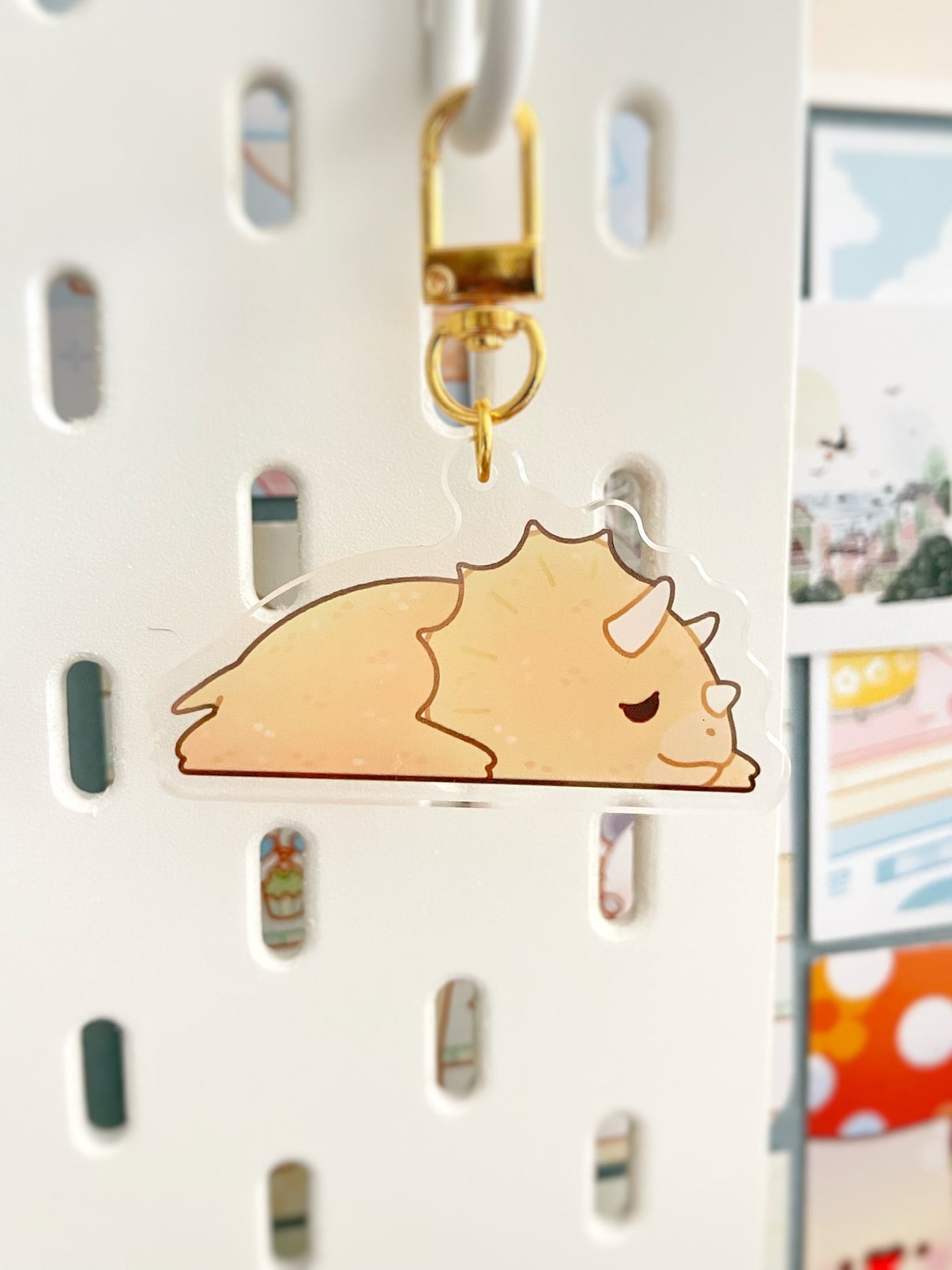 NEW Sleeping Dinosaur Keychains - Gelly Roise
