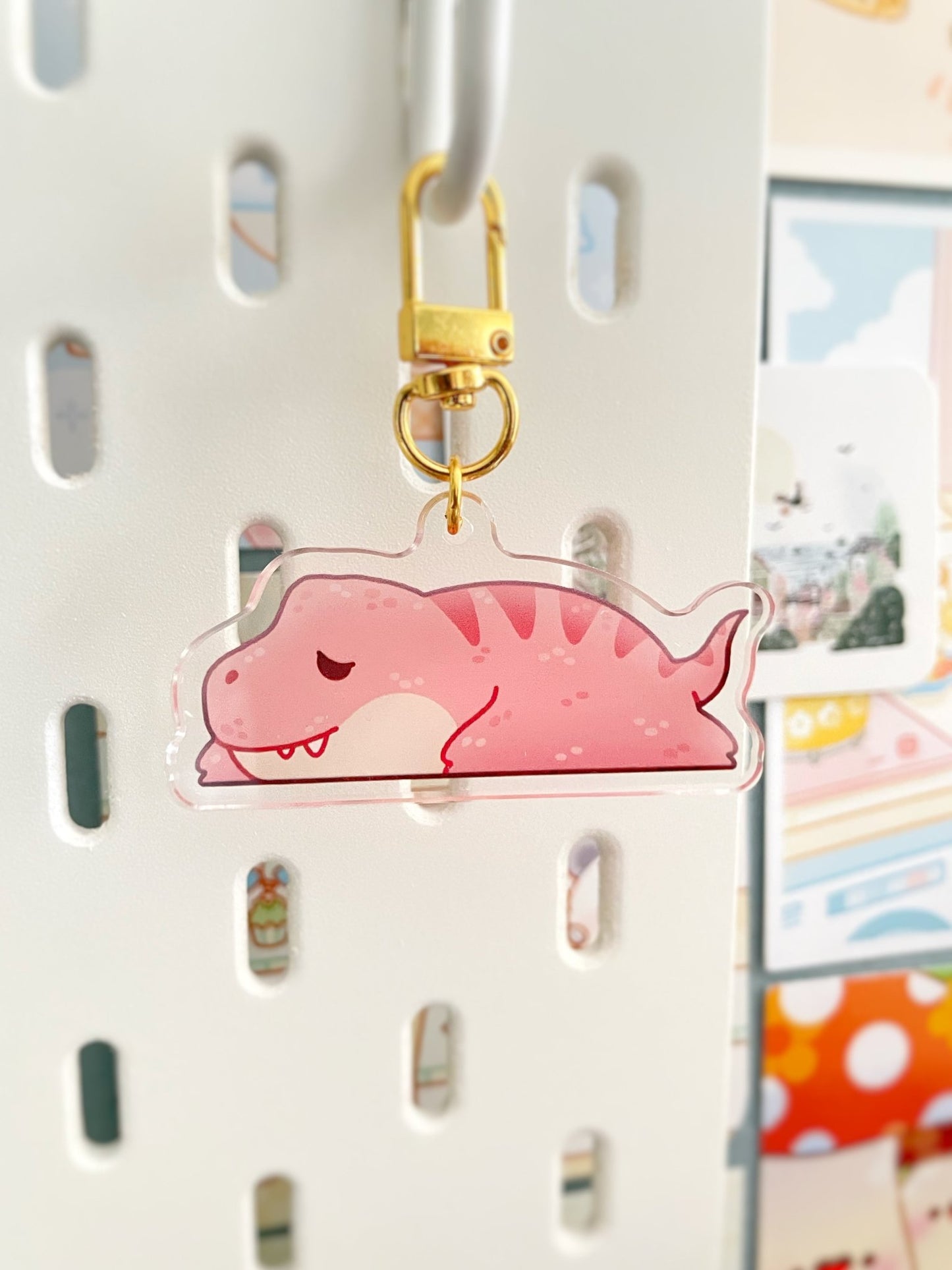 NEW Sleeping Dinosaur Keychains - Gelly Roise