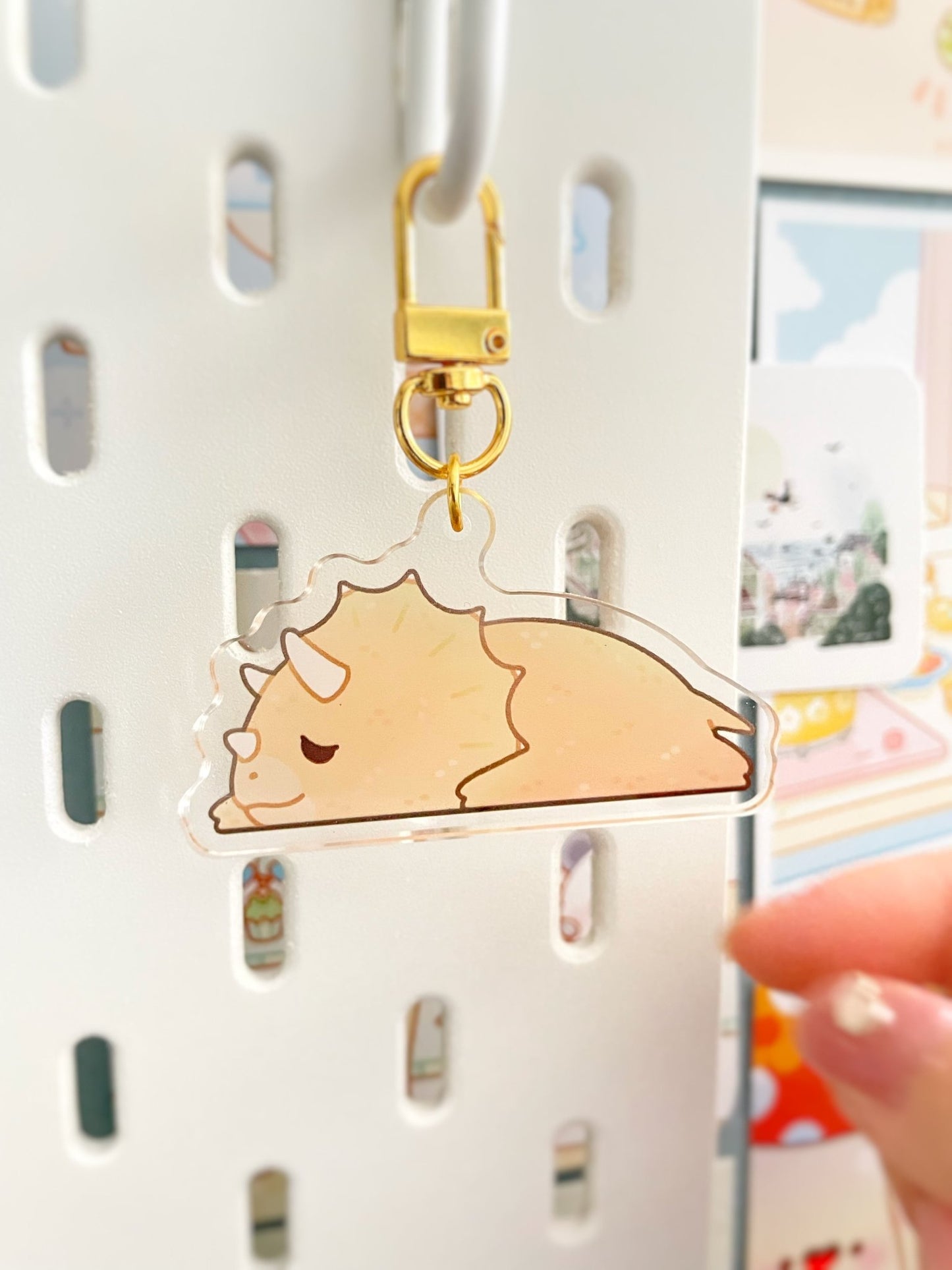 NEW Sleeping Dinosaur Keychains - Gelly Roise