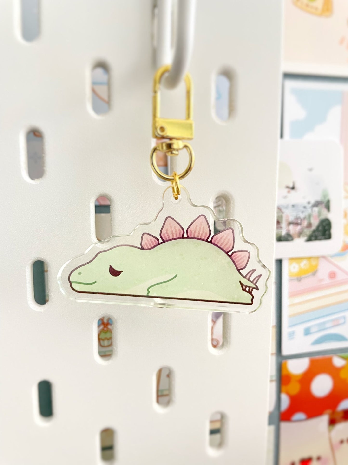 NEW Sleeping Dinosaur Keychains - Gelly Roise