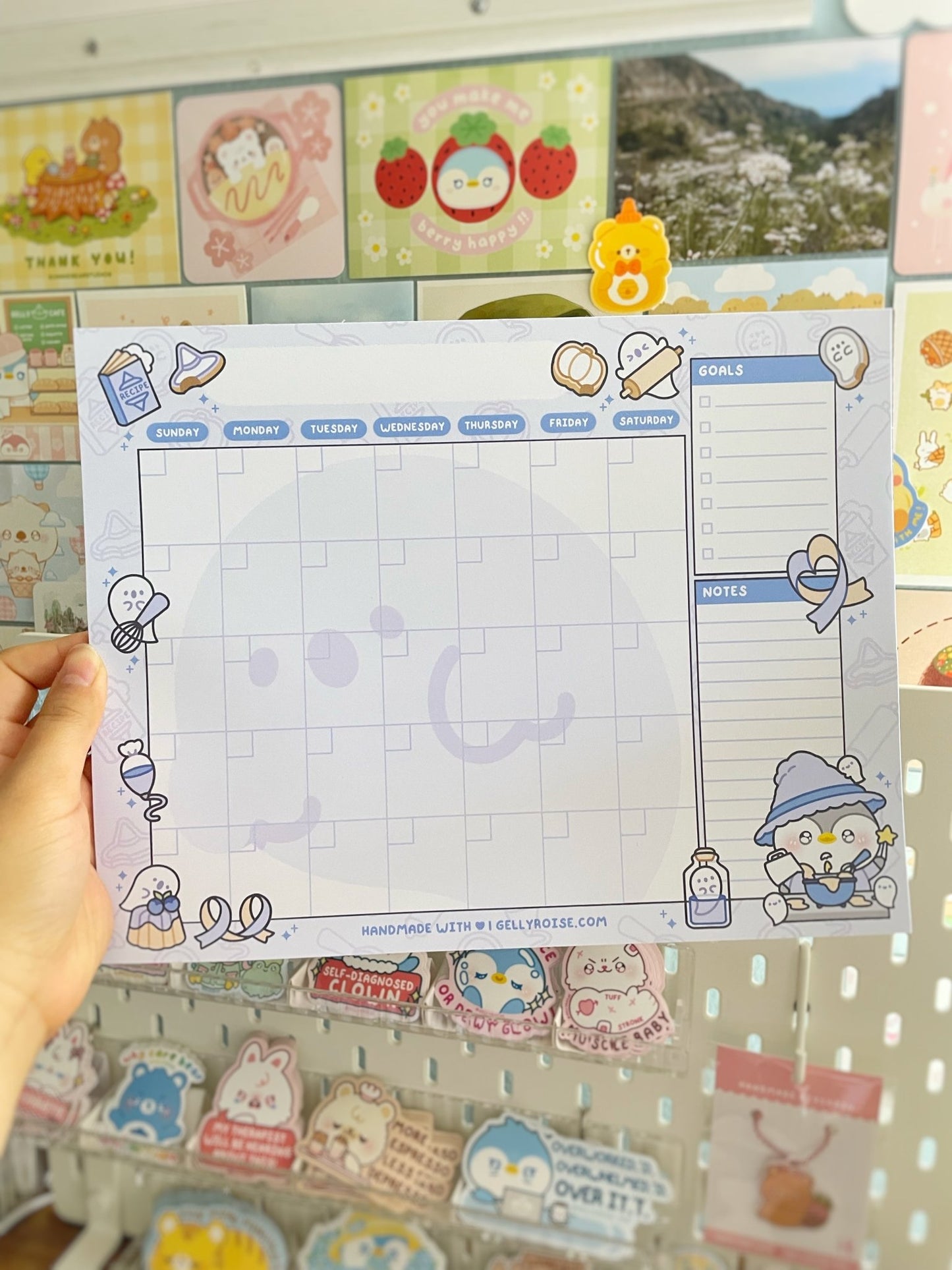 NEW Spooky Baking Monthly Desk Planner - Gelly Roise