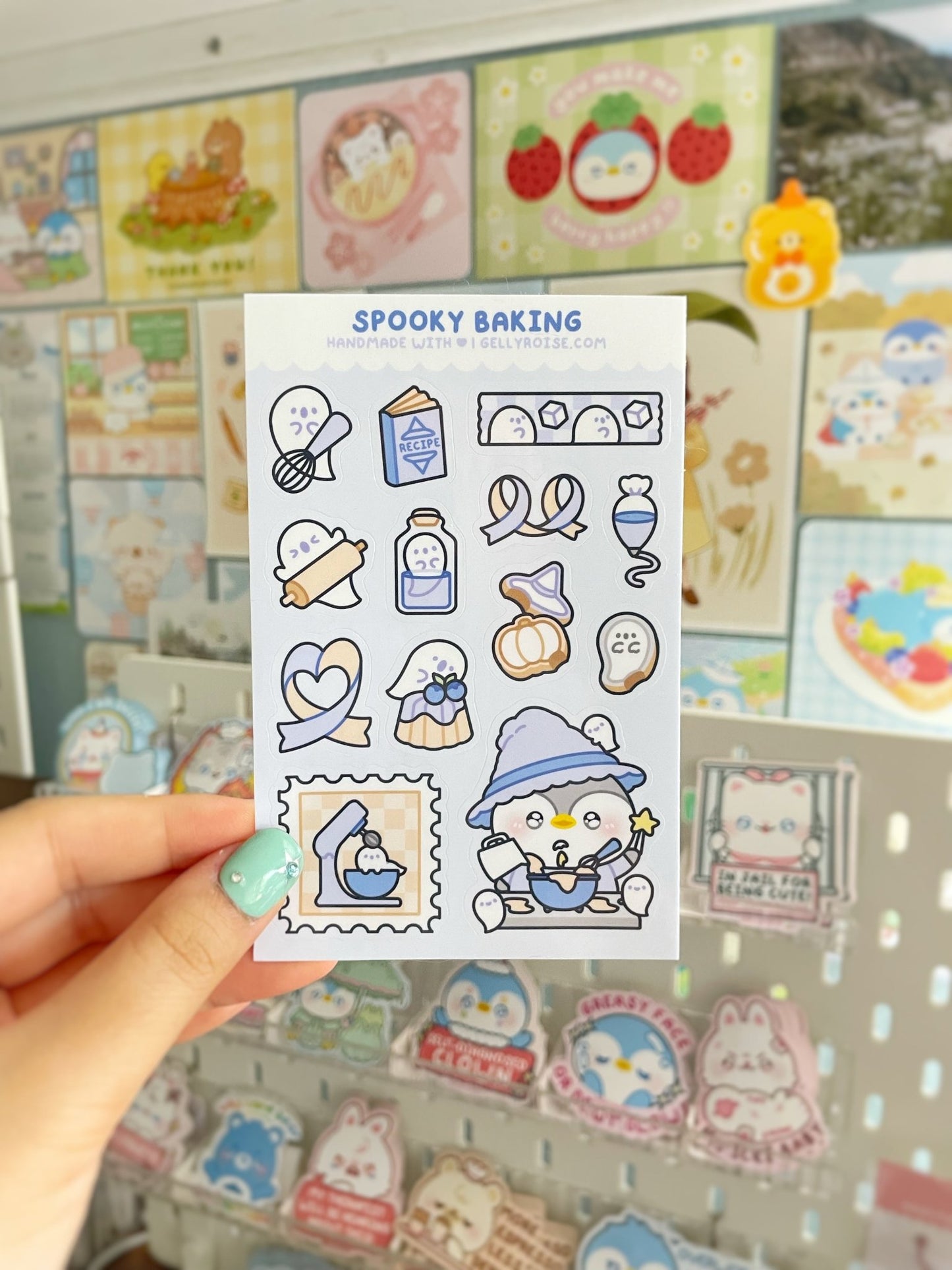 NEW Spooky Baking Sticker Sheet - Gelly Roise