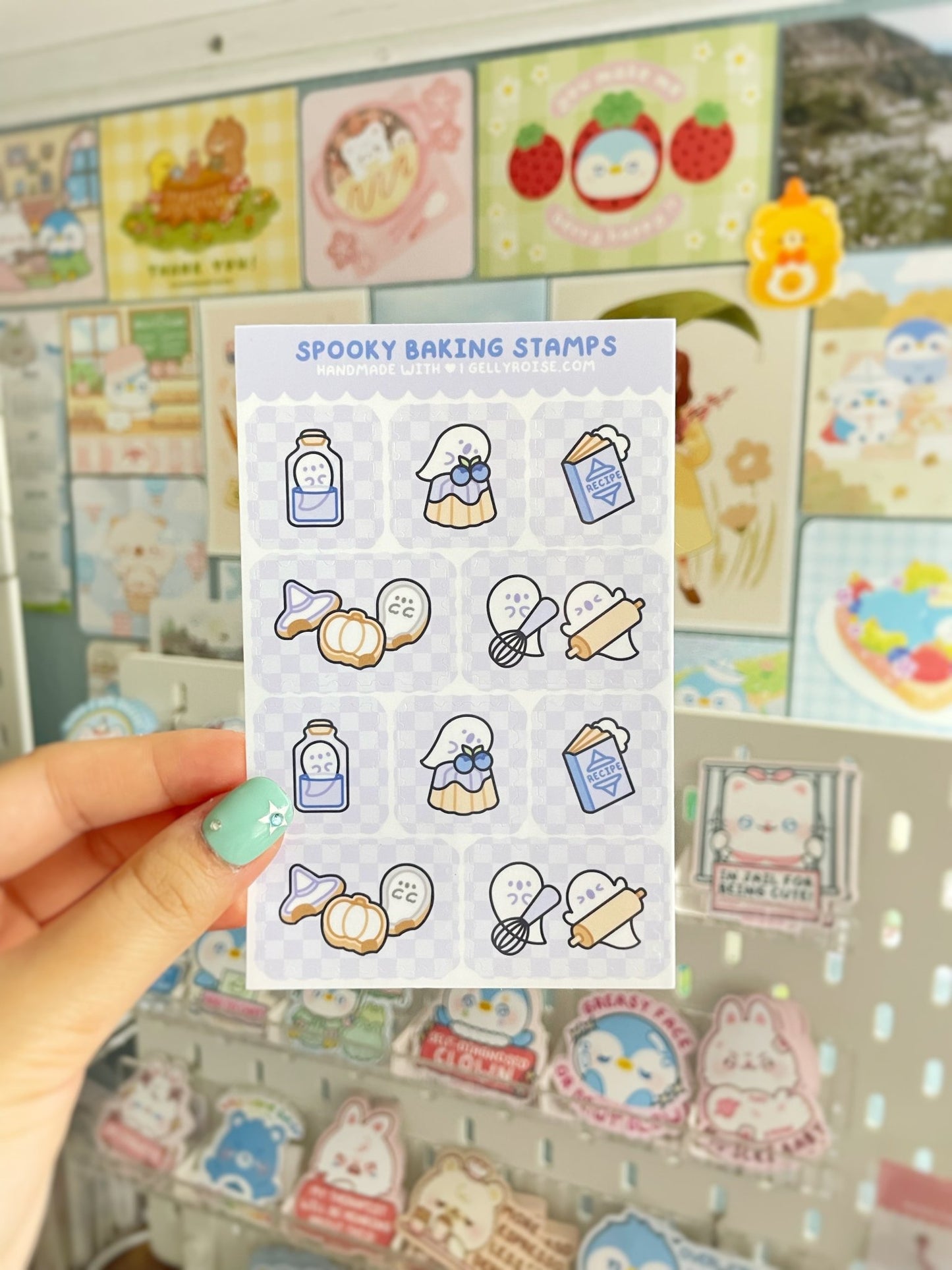 NEW Spooky Baking Sticker Sheet - Gelly Roise