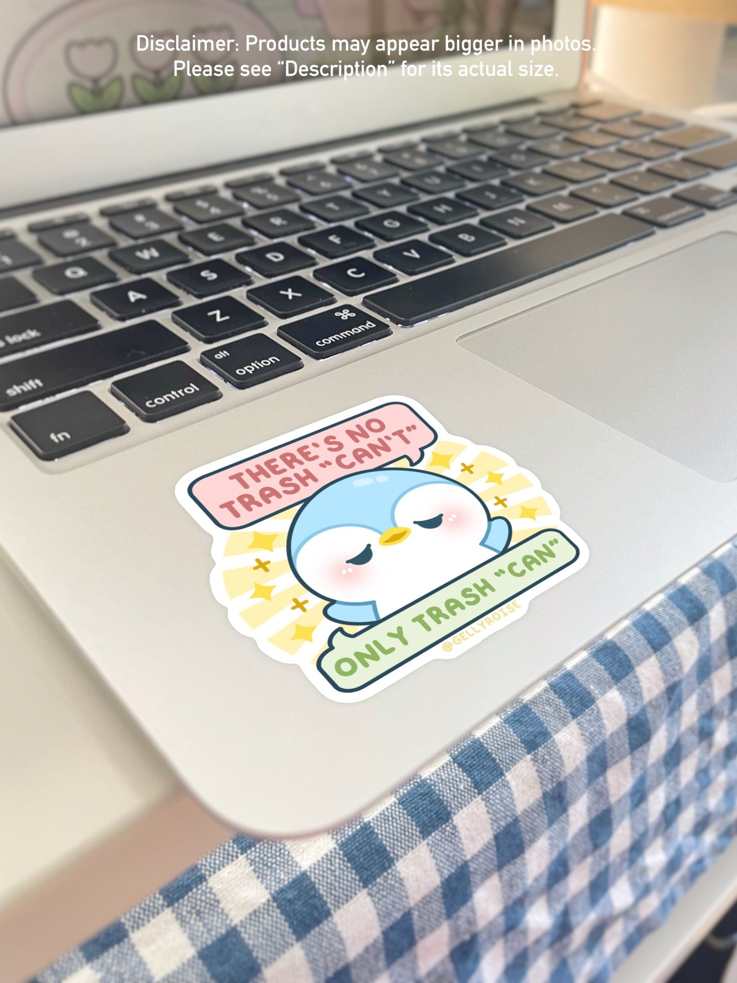 NEW There's No Trash Can't Only Trash Can Waterproof Sticker - Gelly Roise