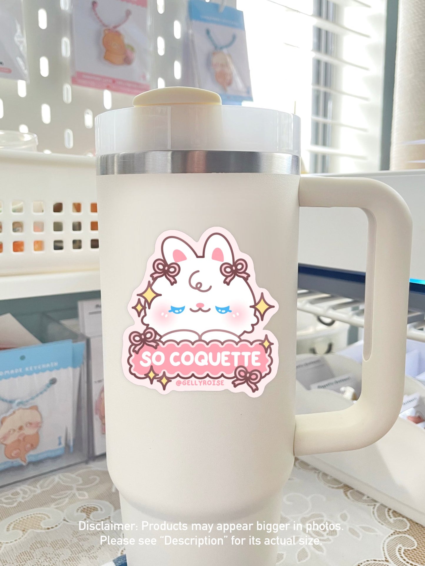 So Coquette Bunny Waterproof Sticker - Gelly Roise
