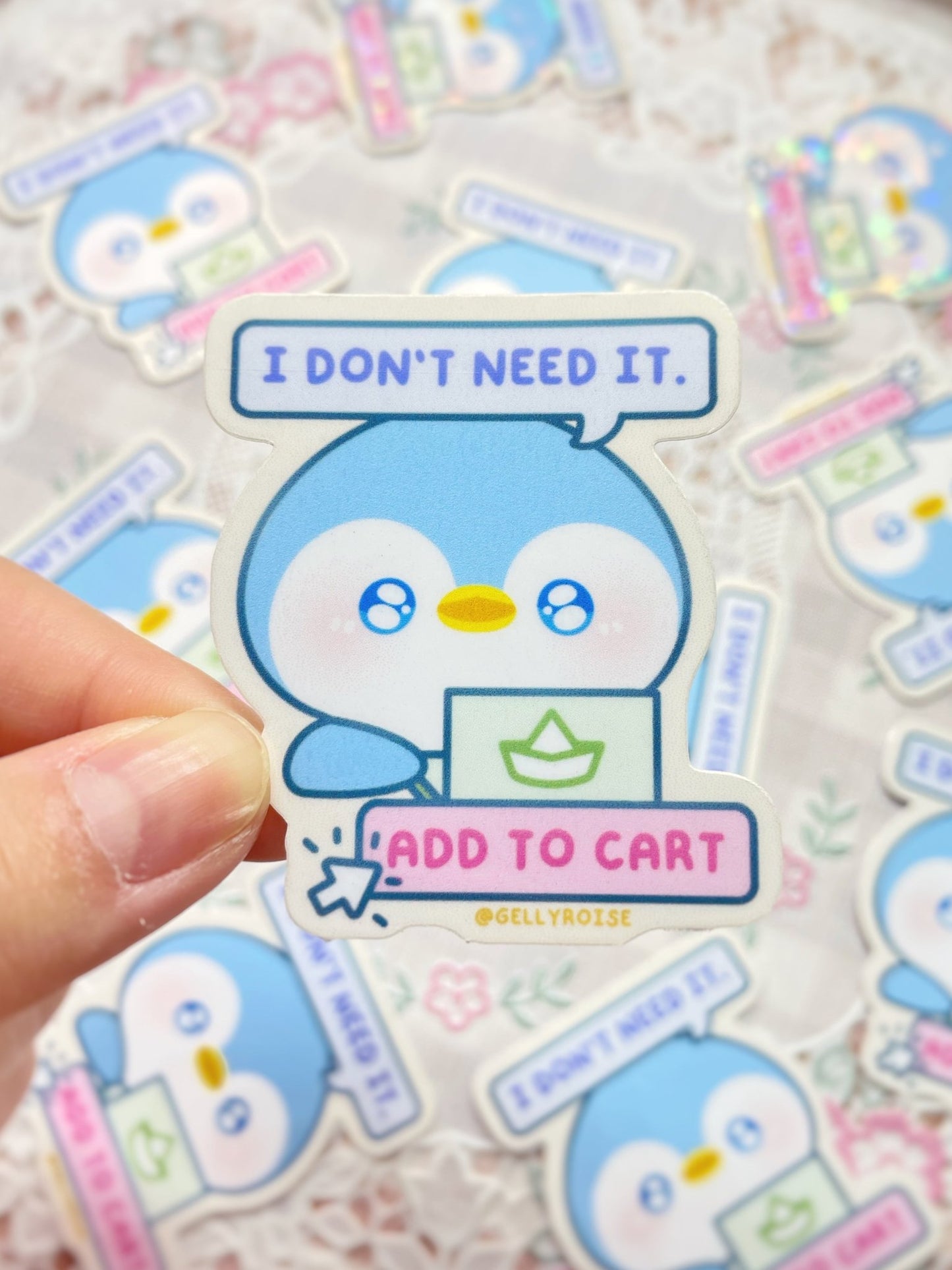 Add to Cart Penguin Waterproof Sticker - Gelly Roise