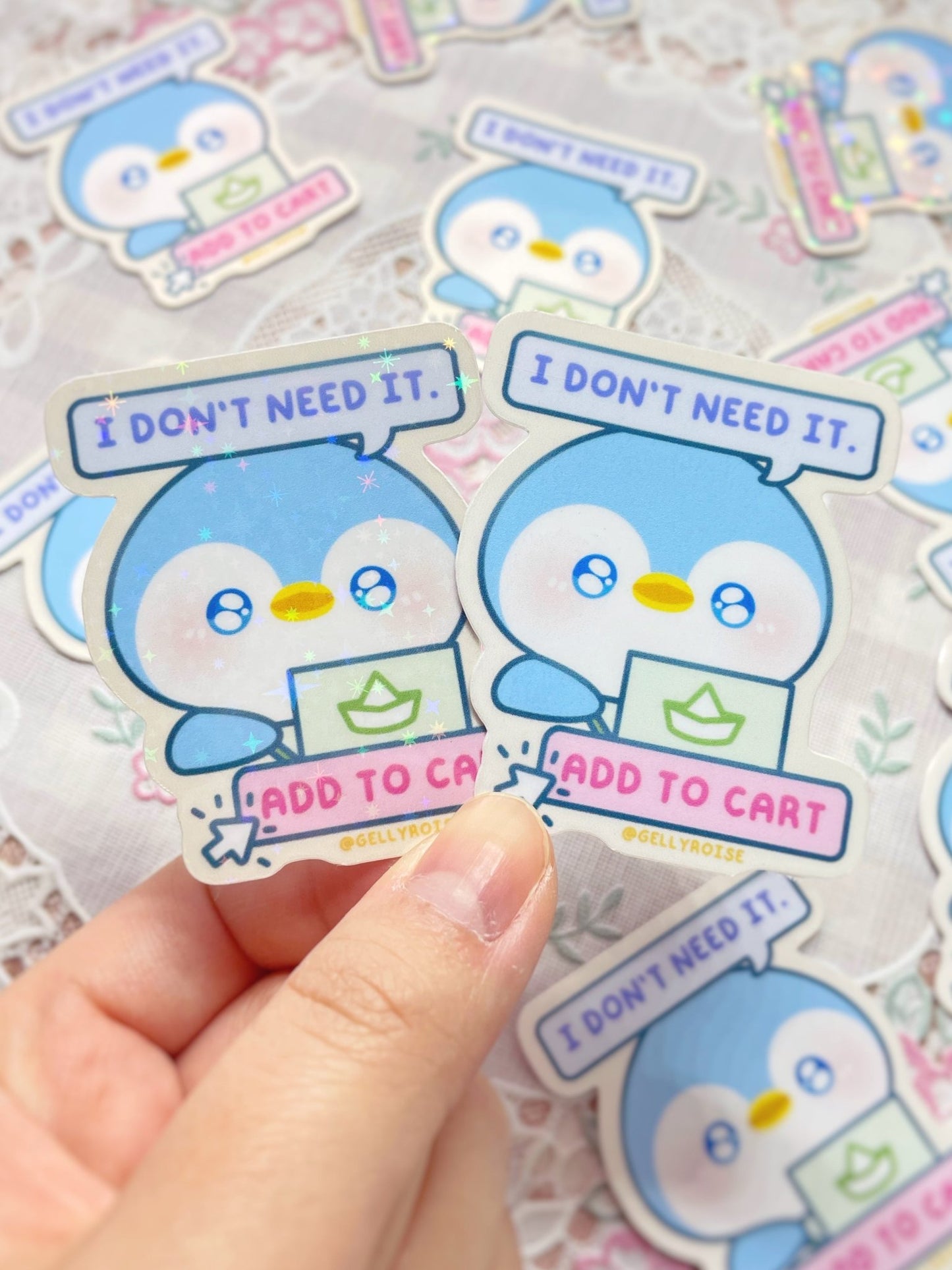 Add to Cart Penguin Waterproof Sticker - Gelly Roise