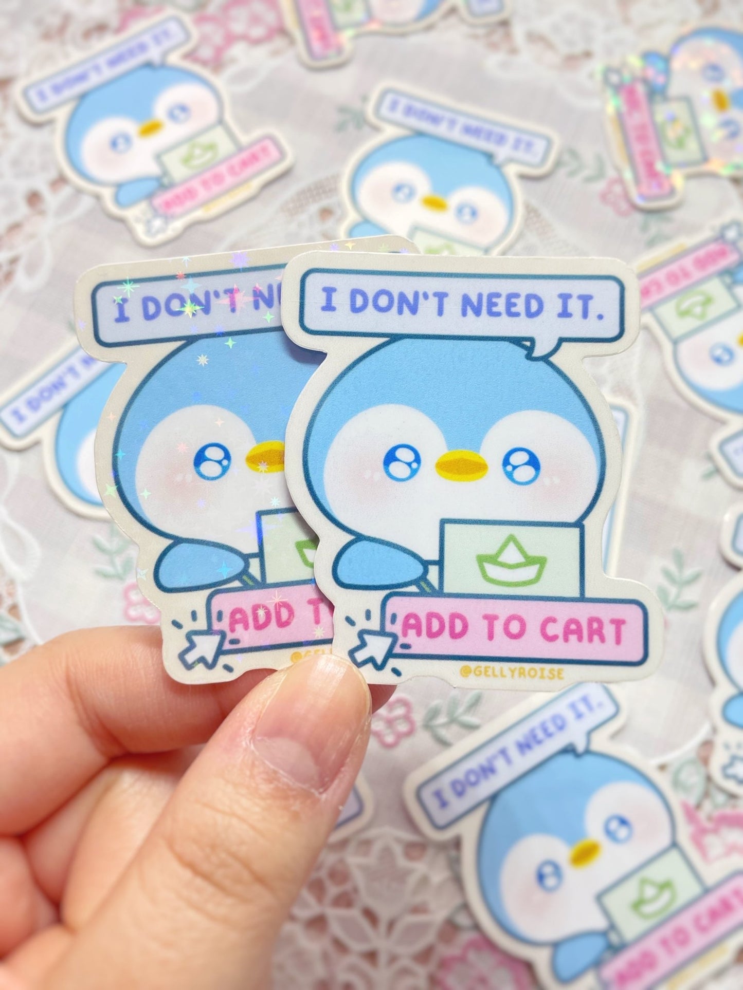 Add to Cart Penguin Waterproof Sticker - Gelly Roise