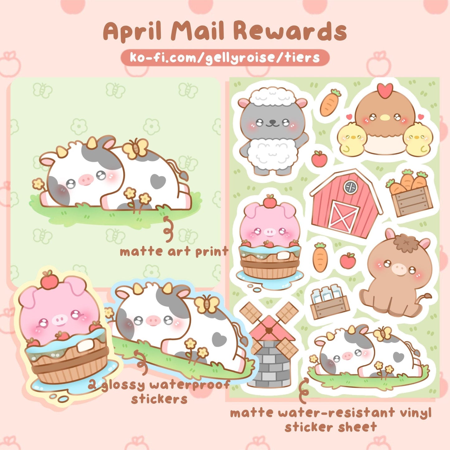 Husky Pup Noodles Waterproof Sticker - Gelly Roise
