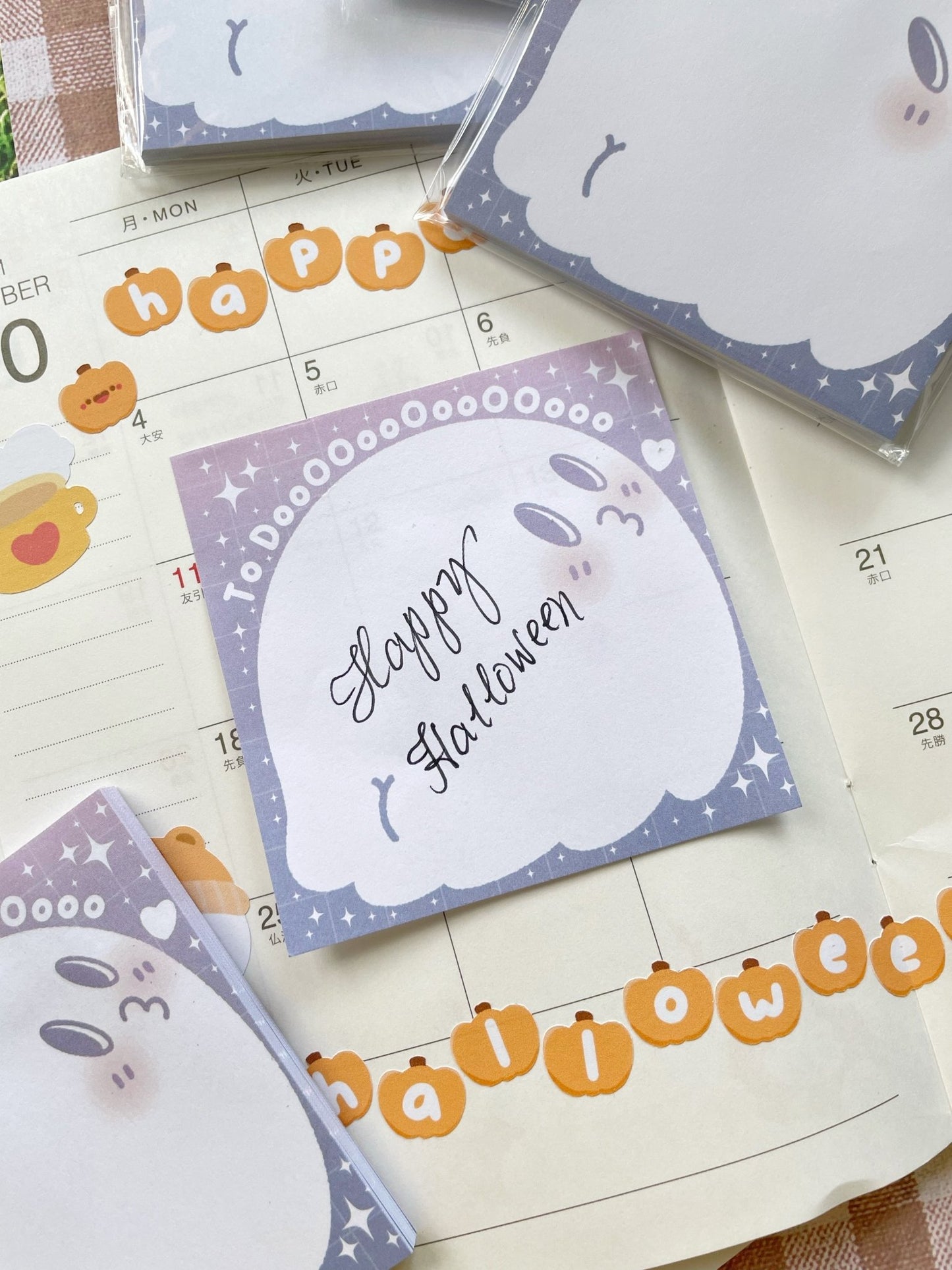 New B-grade To-Do Ghost Sticky Notes - Gelly Roise