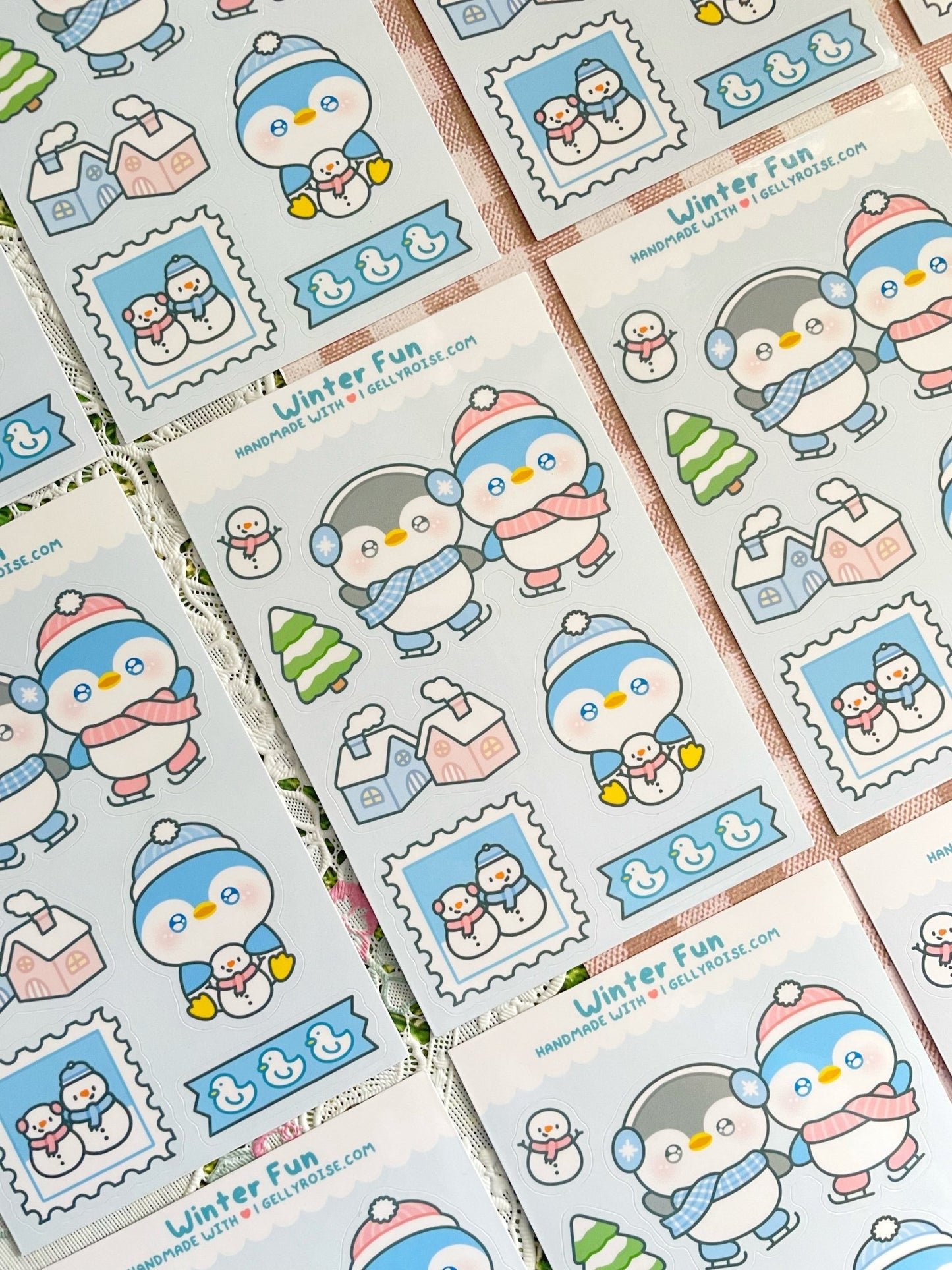 NEW Winter Fun Sticker Sheet - Gelly Roise