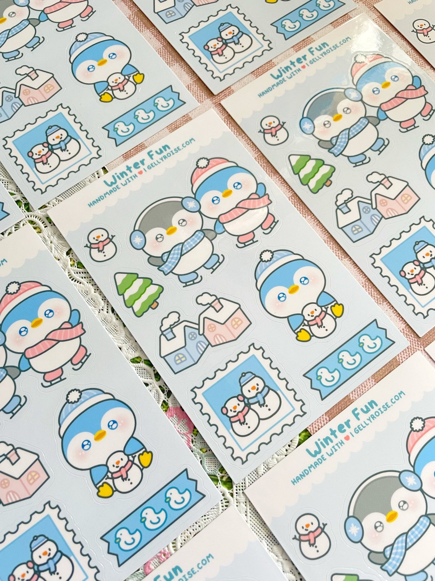 NEW Winter Fun Sticker Sheet - Gelly Roise