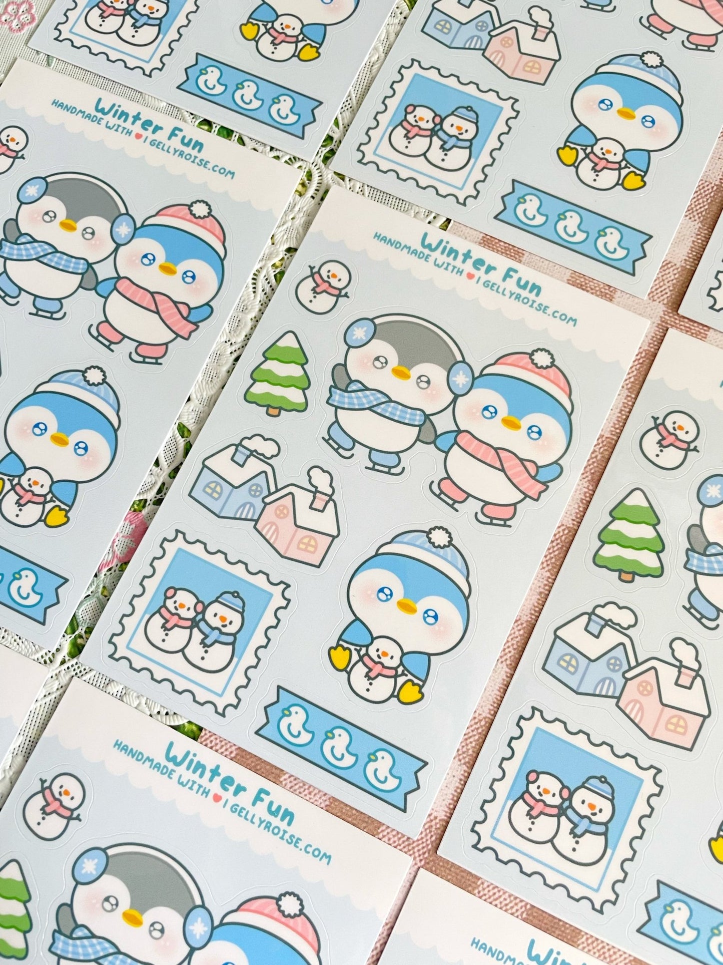 NEW Winter Fun Sticker Sheet - Gelly Roise