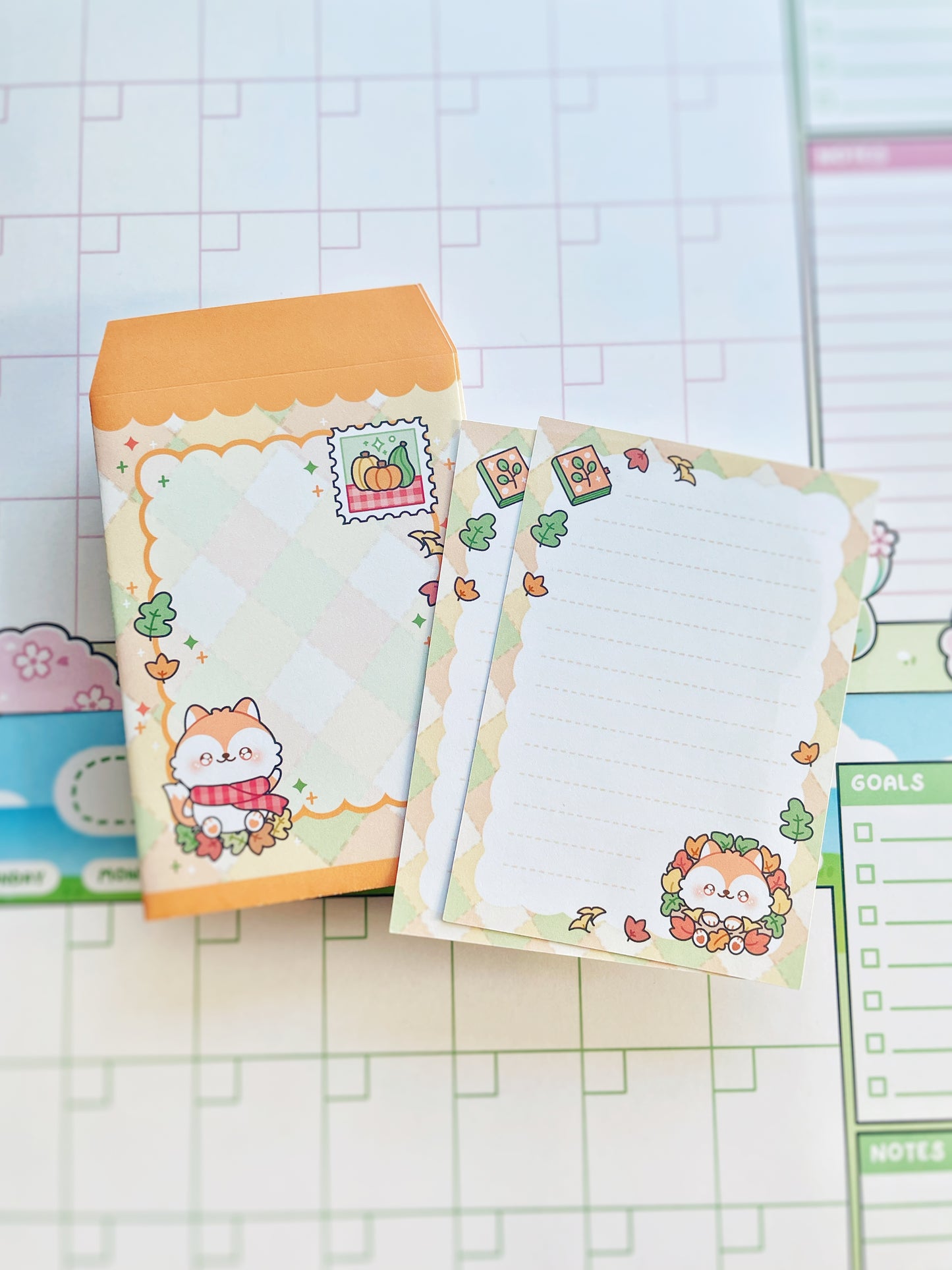 Autumn Fox Paper & Envelope Sets