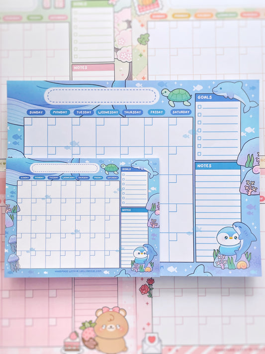Under The Sea Penguin Desk Calendar
