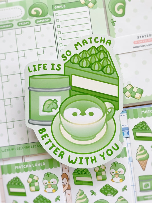 "Life is so Matcha Better with You" Greeting Card