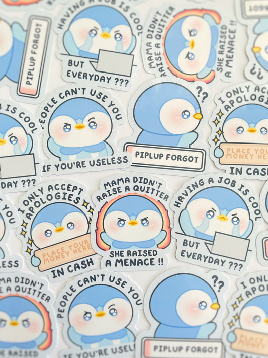 Piplup Waterproof Stickers