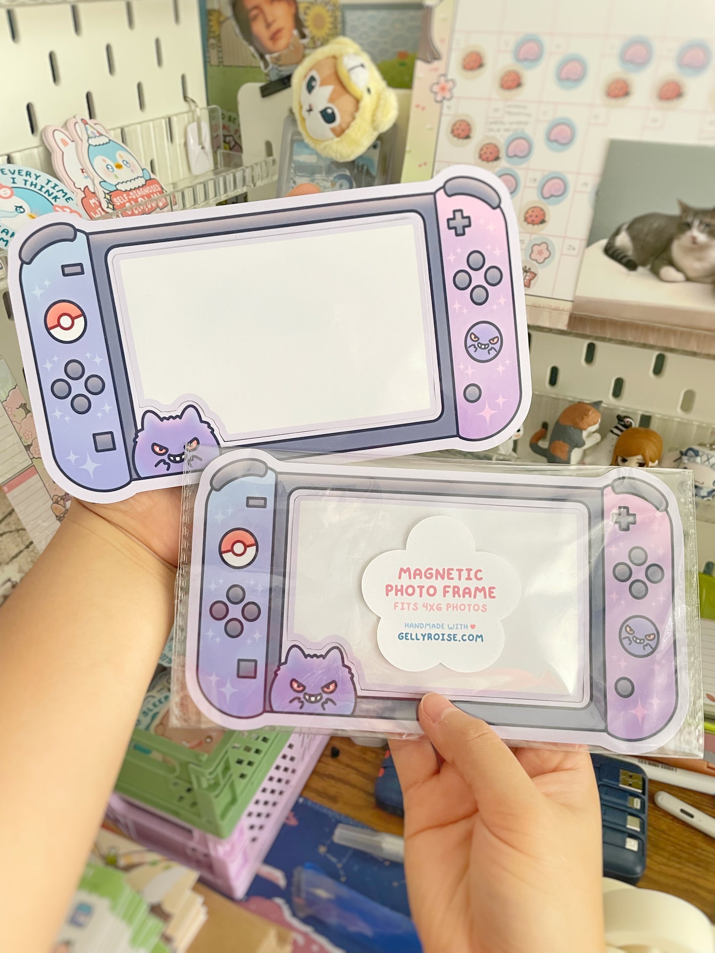Purple Ghost Magnetic Photo Frame
