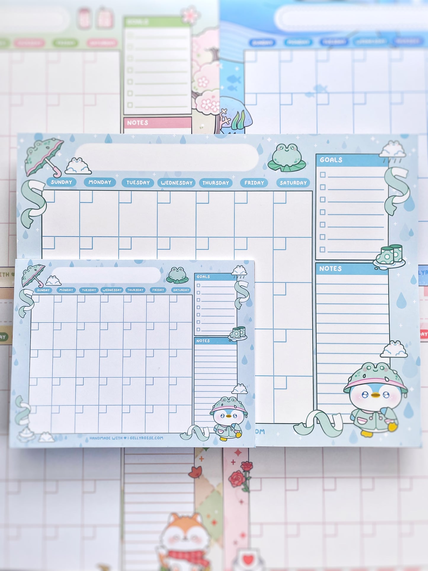 Rainy Day Penguin Desk Calendar