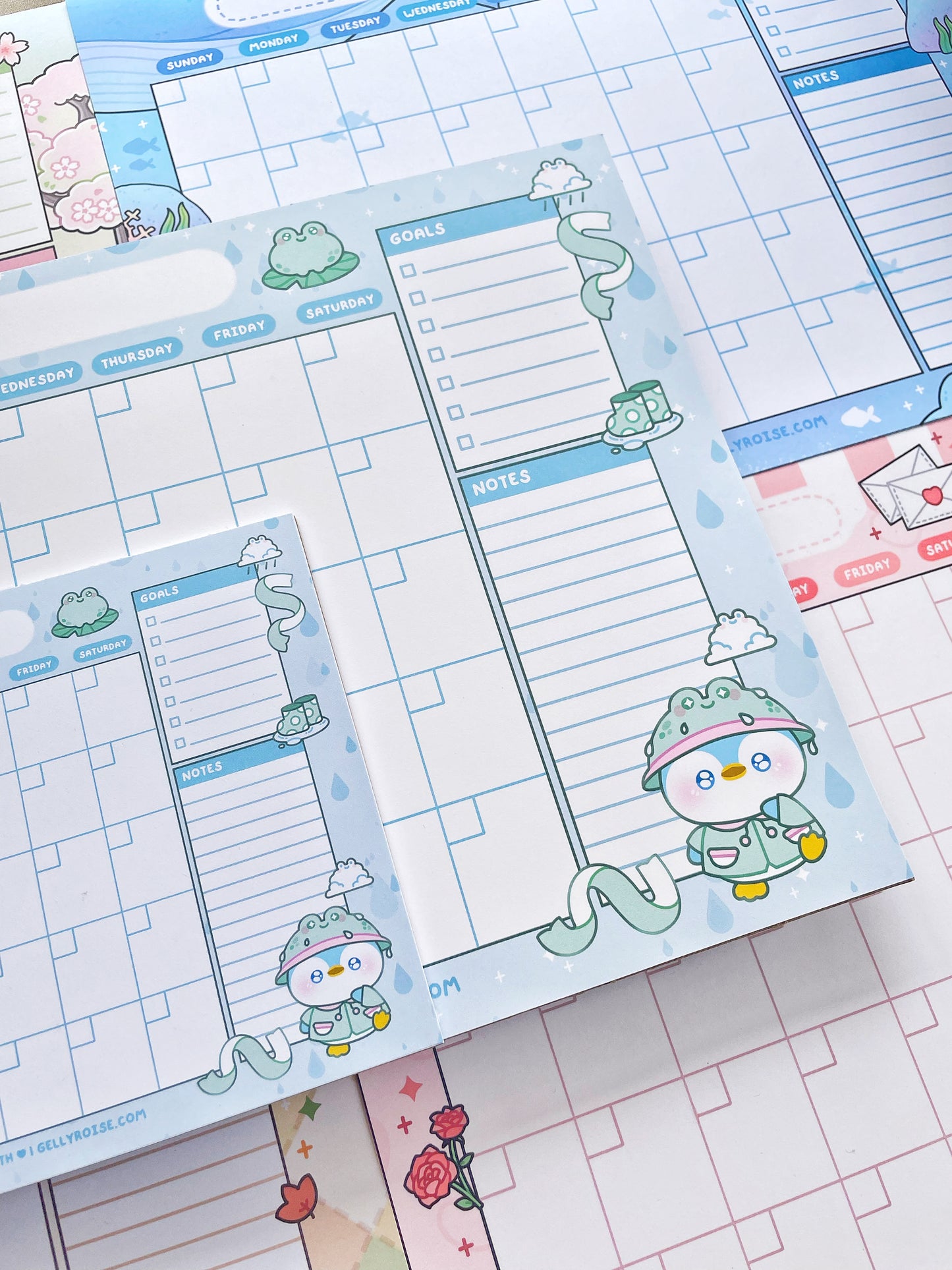 Rainy Day Penguin Desk Calendar