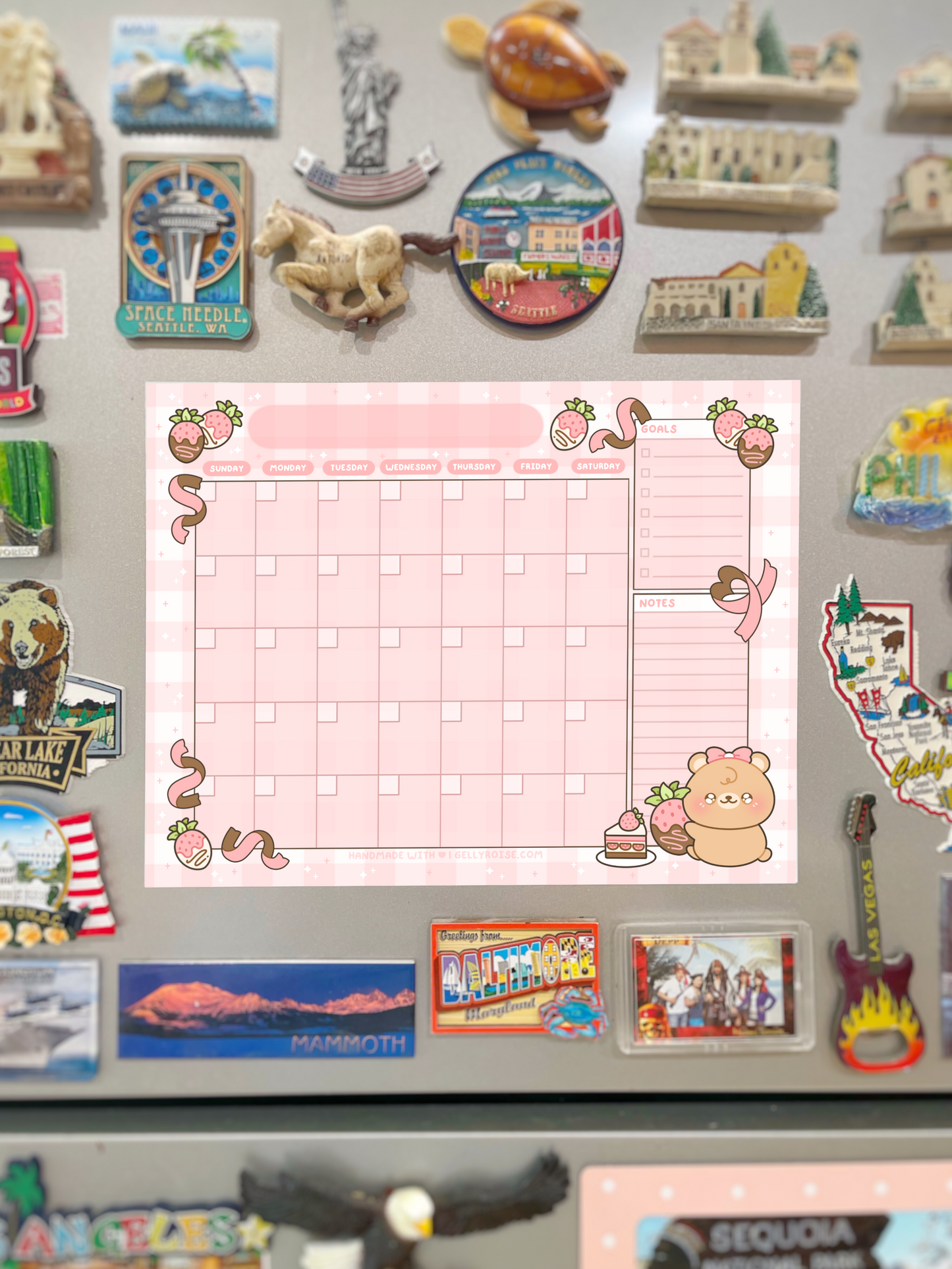 NEW B-grade Magnetic Blank Calendar