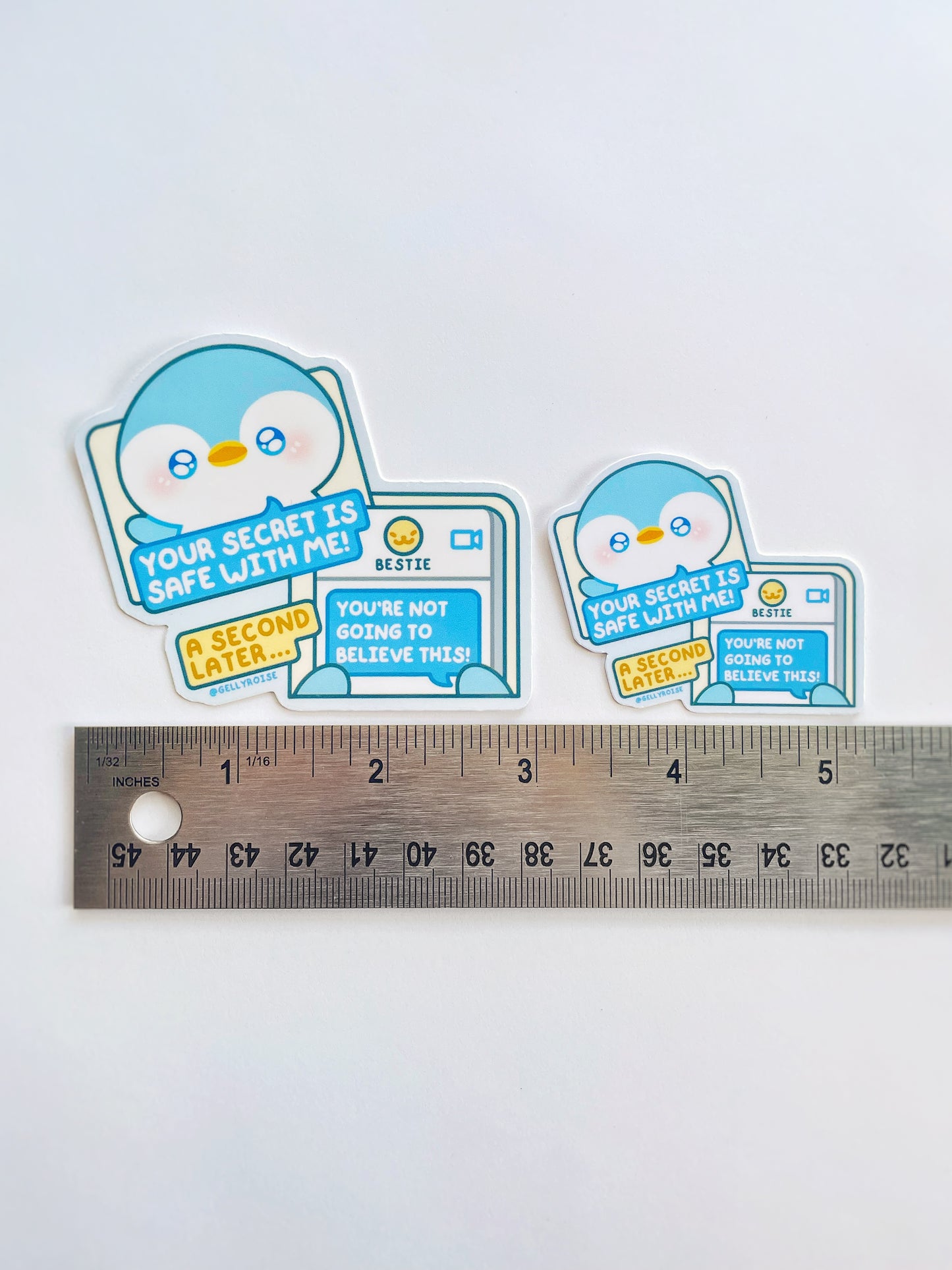 Silly Penguin Waterproof Stickers