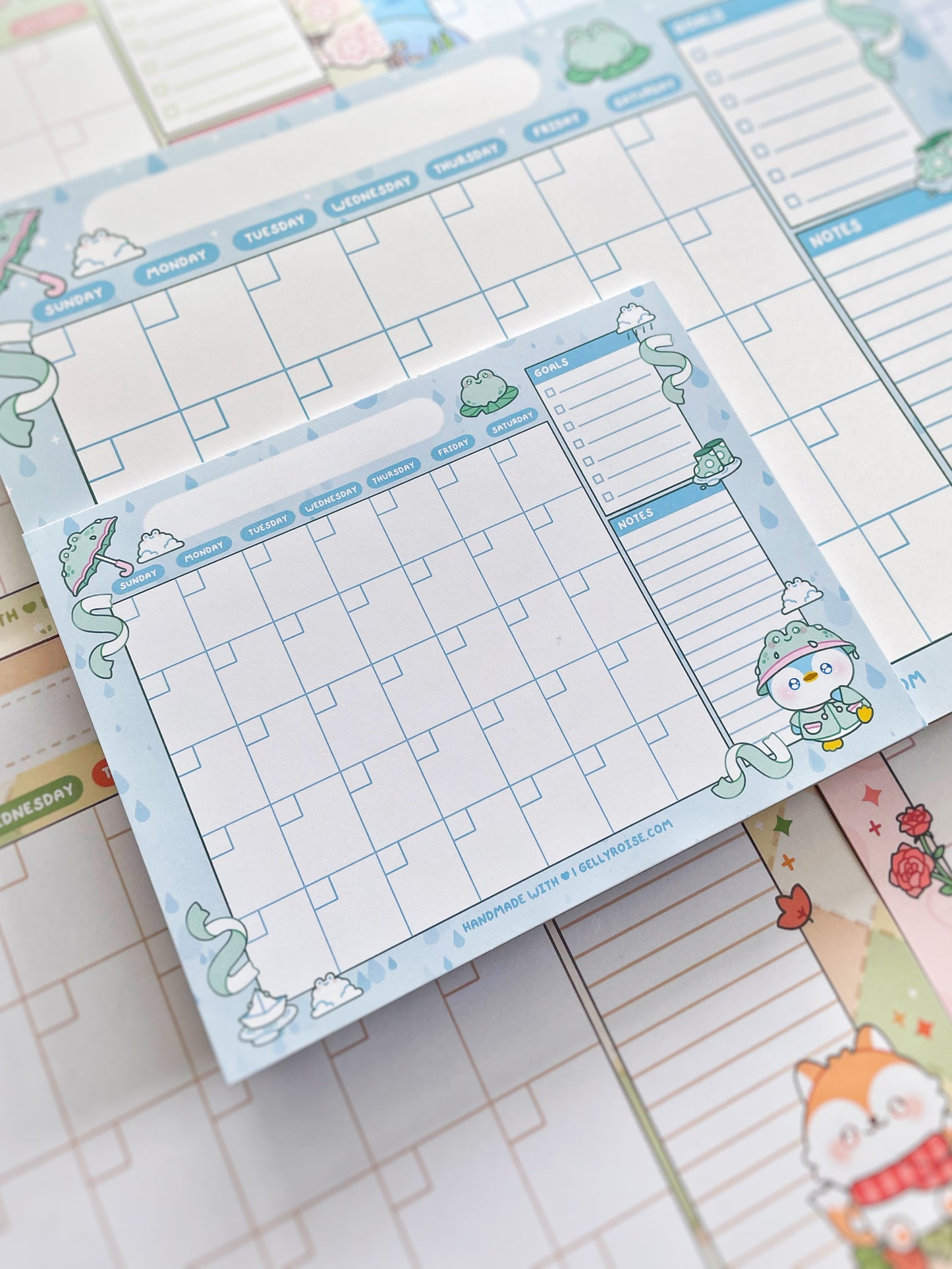 Rainy Day Penguin Desk Calendar