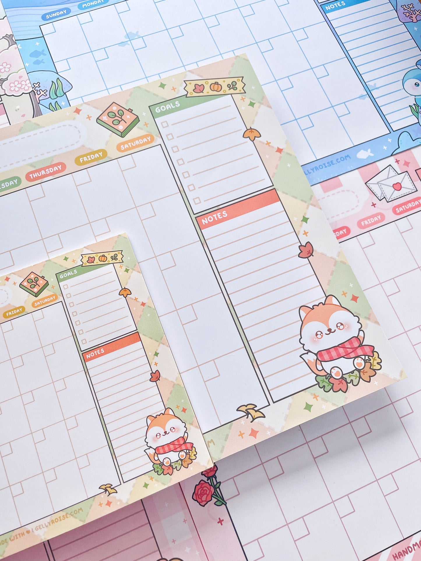 Autumn Fox Desk Calendar