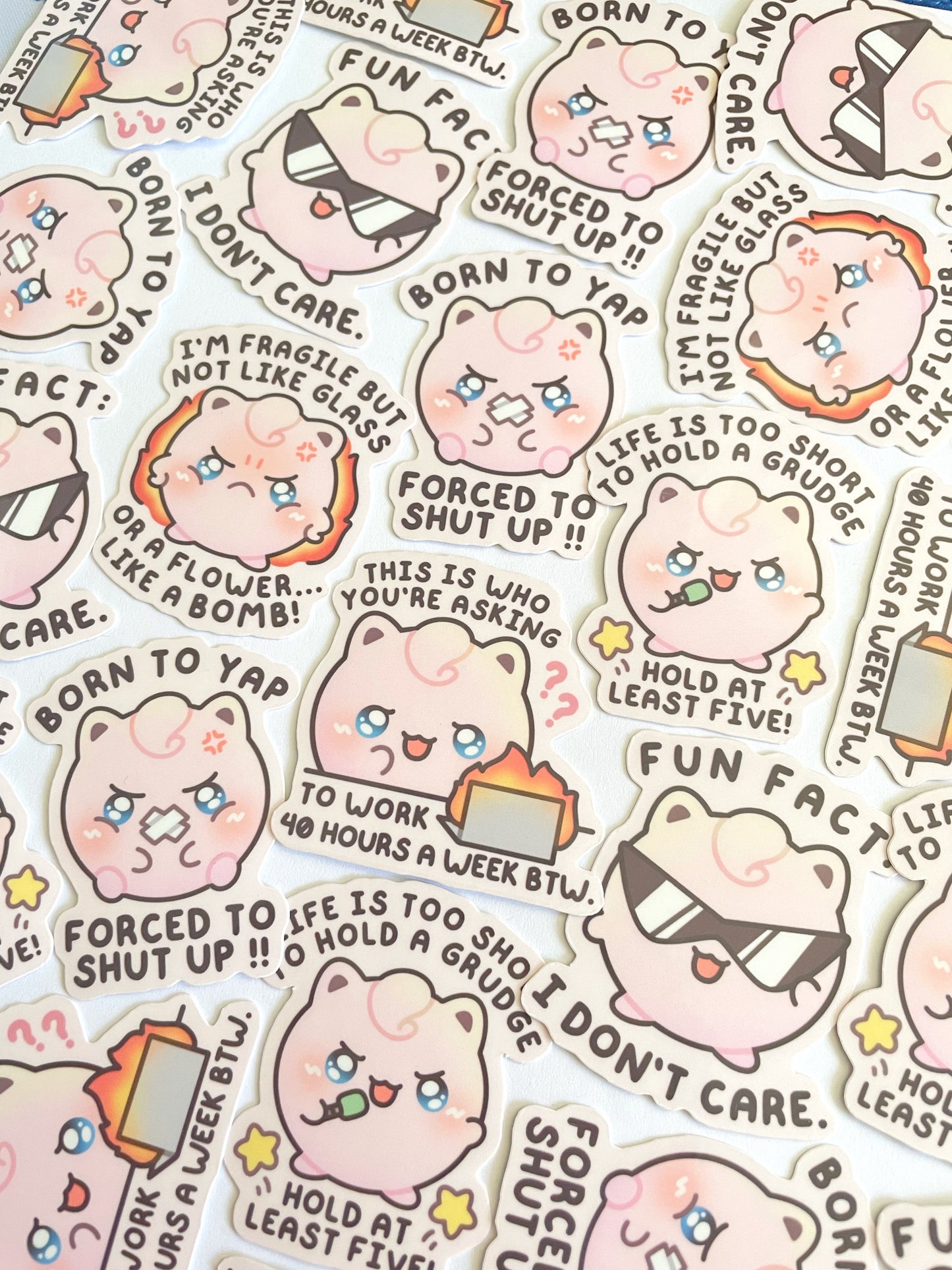 Jigglypuff Waterproof Stickers
