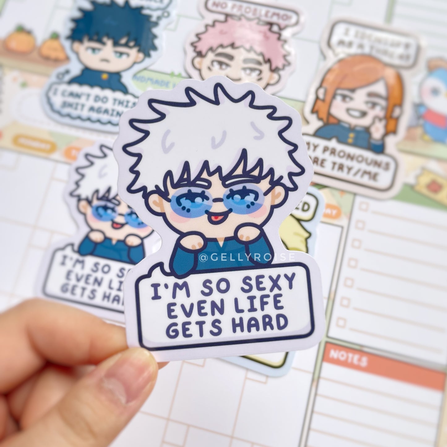 Chibi Sorcerers Waterproof Stickers